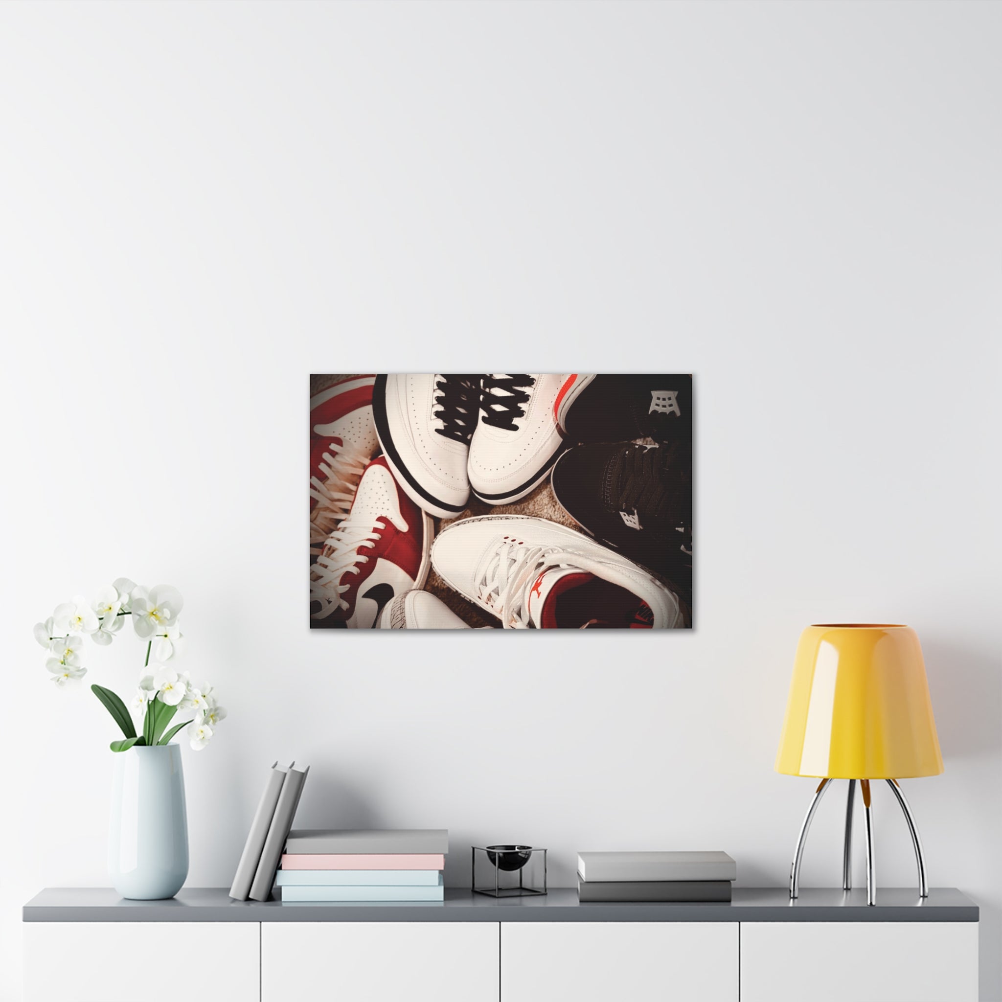 Sneaker Canvas Wall Art - Stretched 0.75" Shoe Print