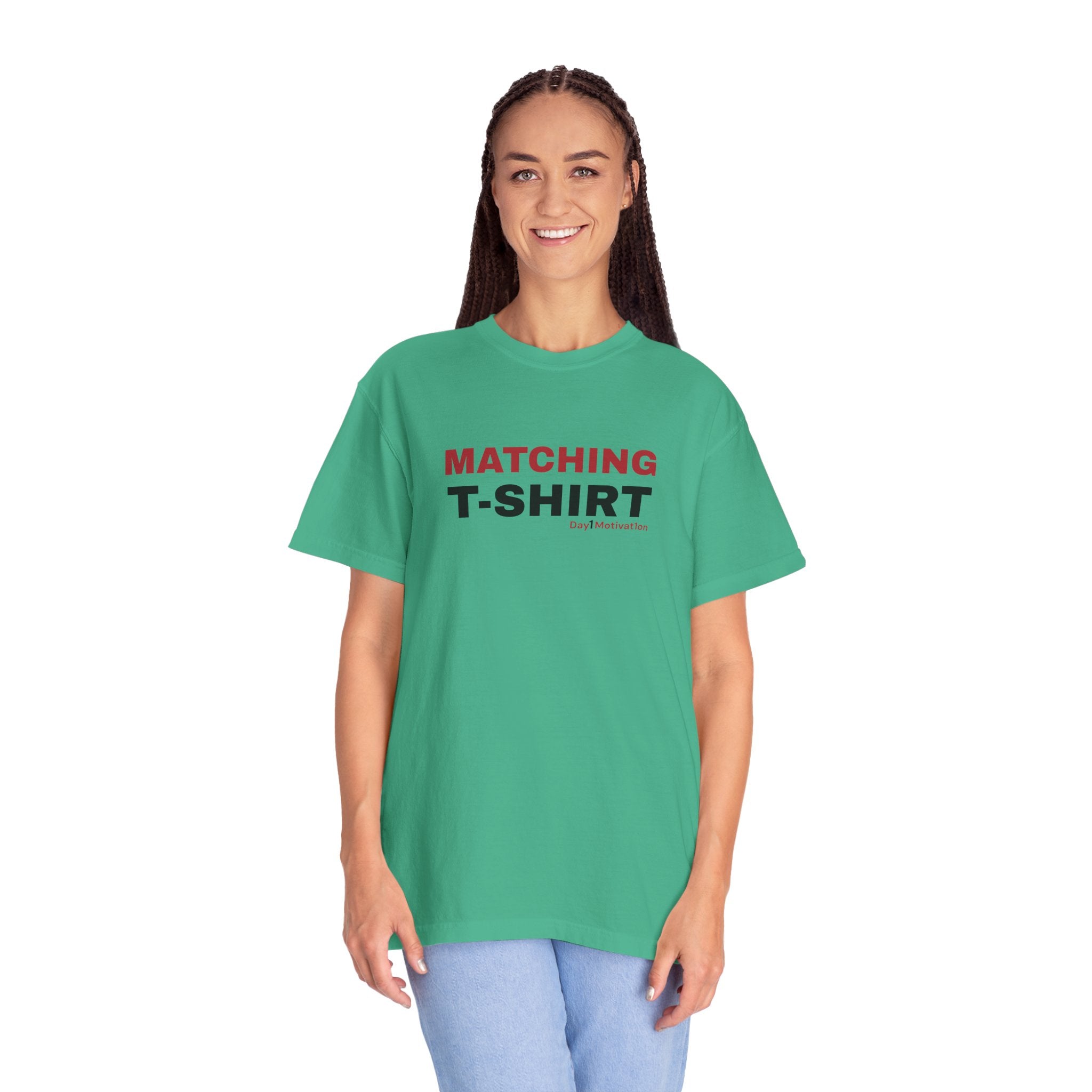 "Matching T-Shirt" I Unisex Graphic Tee With Chicago Red and Black Text variant
