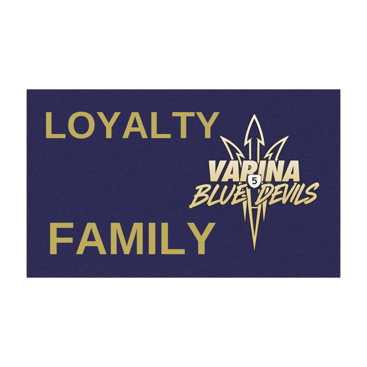 Varina Blue Devils "LOYALTY • FAMILY" Car Magnet — School Spirit Bumper Magnet