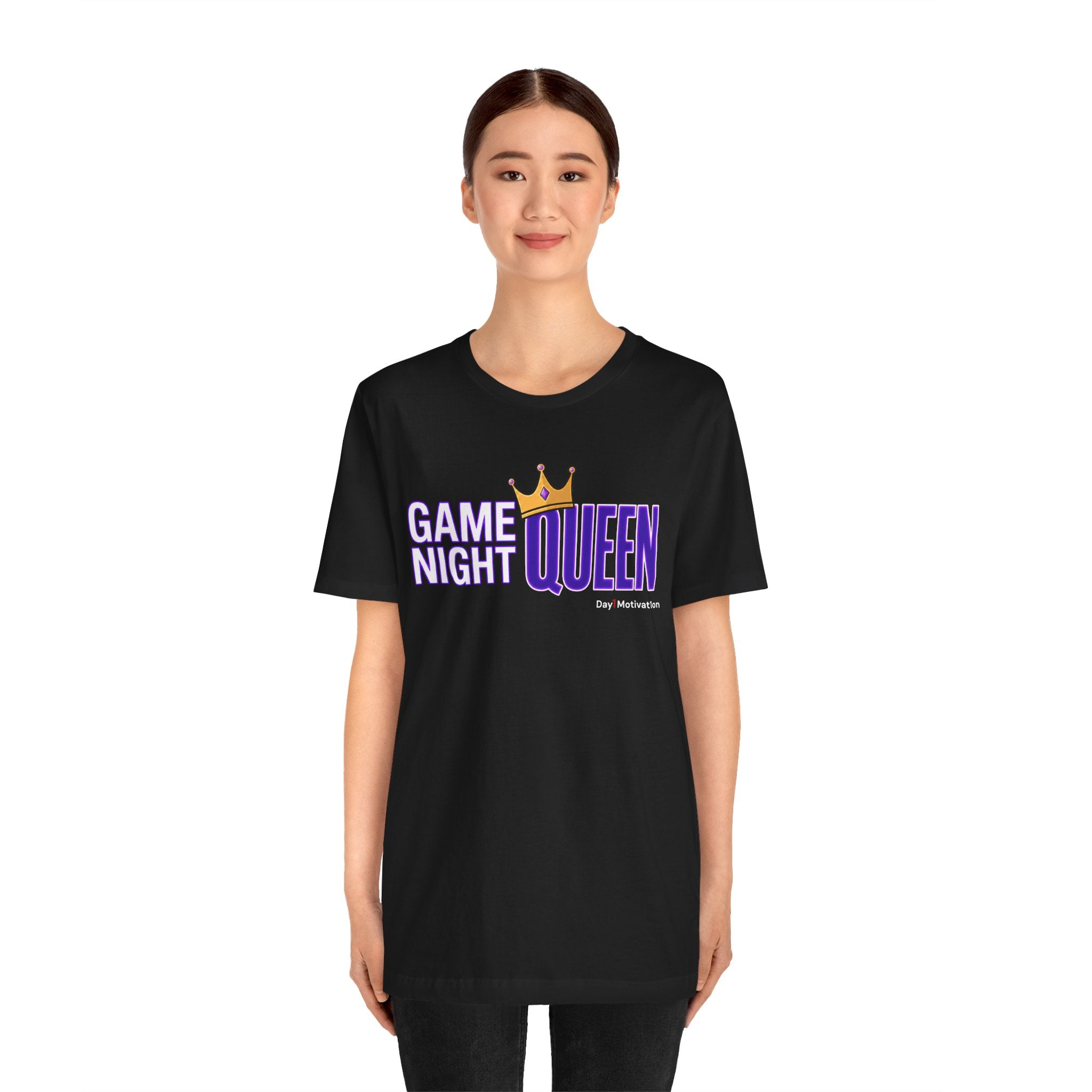 Game Night Queen T-Shirt — Graphic Tee for Game Nights & Parties