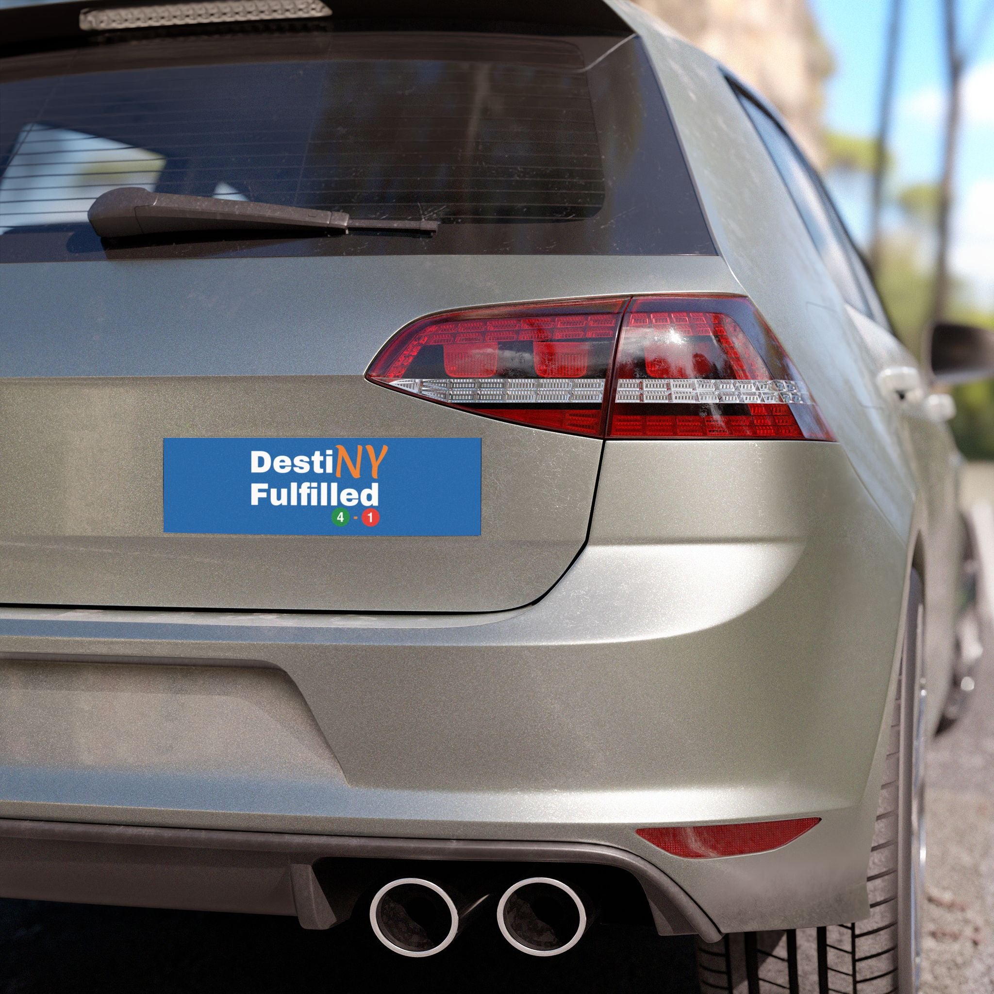 "DestiNY Fulfilled" Car Magnet — 53 Years in the Making (New York Championship)