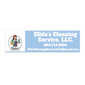 Bumper Sticker — Elida's Cleaning Service LLC Logo & Contact Sticker (Business Vehicle Decal)