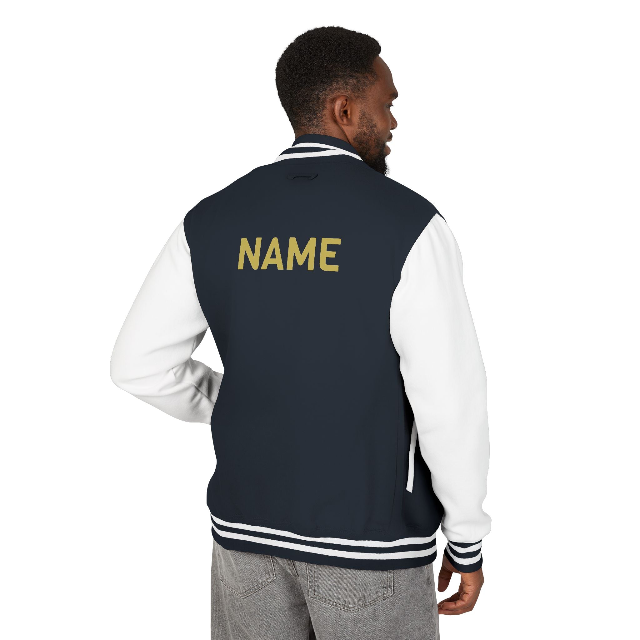 Varina Blue Devils Letterman Jacket — Personalized with name on back