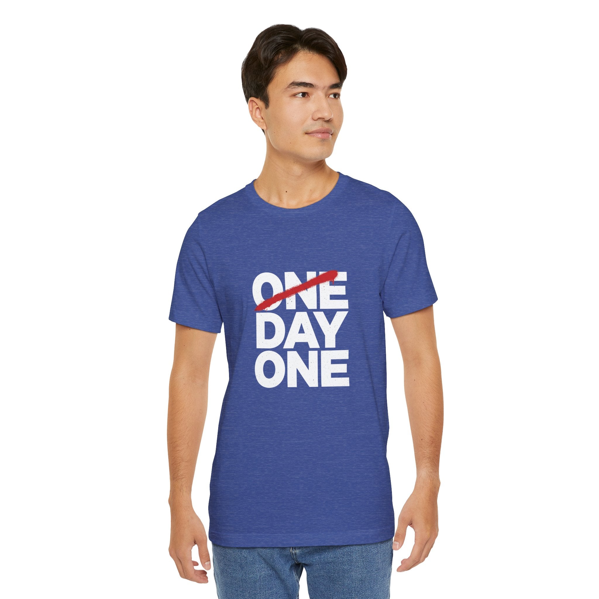 “Day One” Unisex Tee - White Text