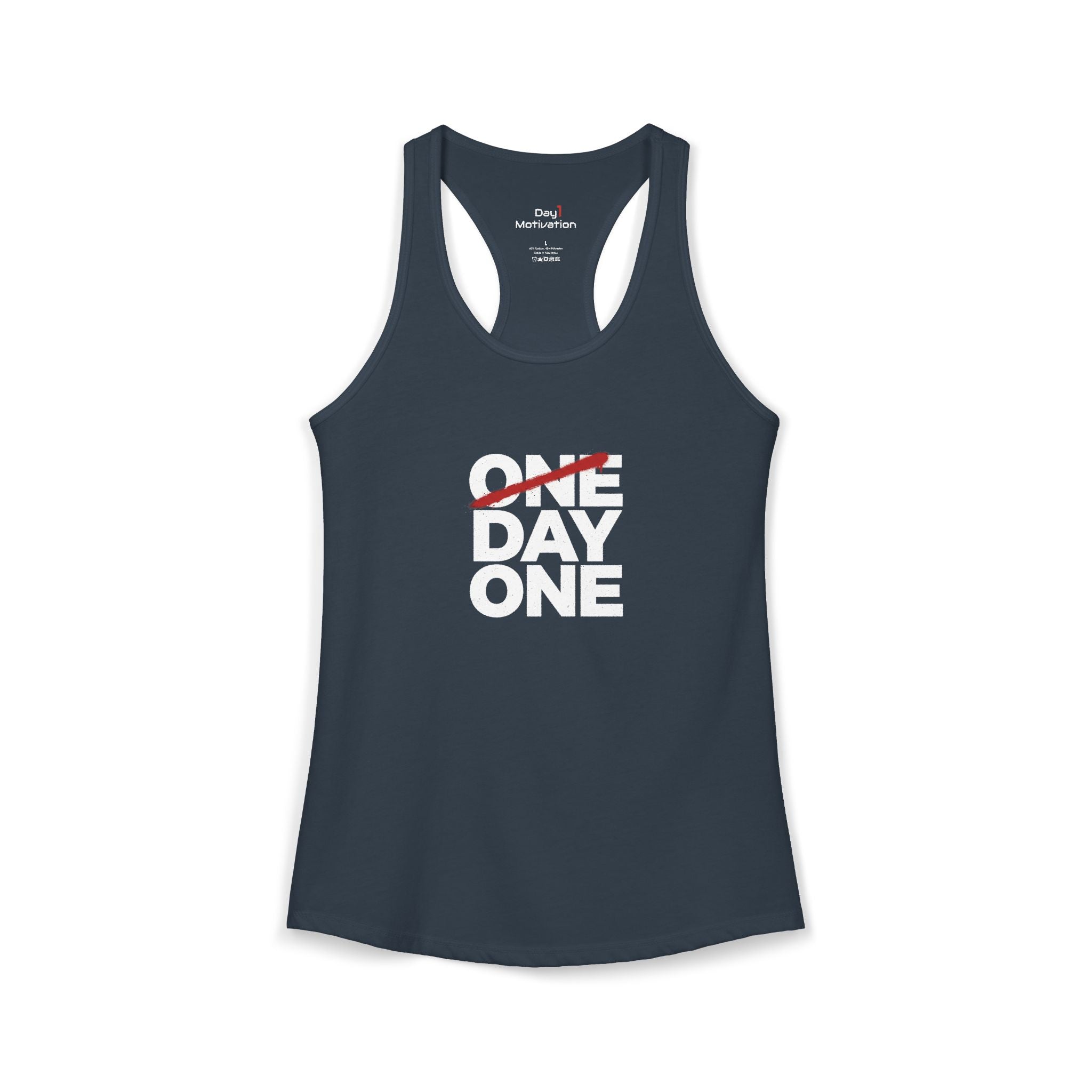 "Day One" - Women's Ideal Racerback Tank