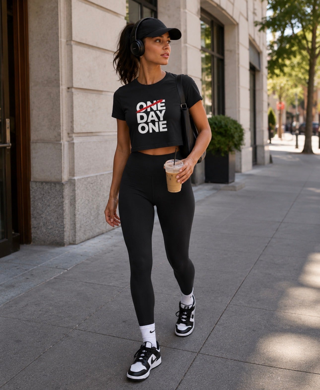 "Day One" Women's Crop Tee