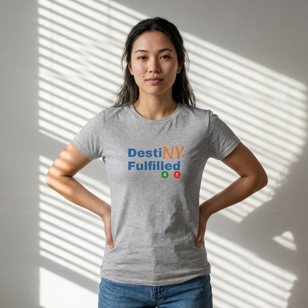 "DestiNY Fulfilled" Women's Tee — 53 Years in the Making(New York Championship)