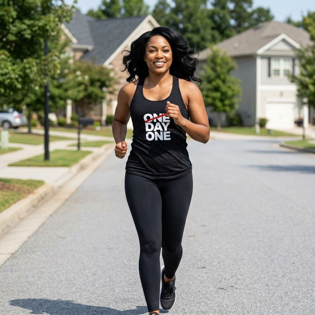 "Day One" - Women's Ideal Racerback Tank
