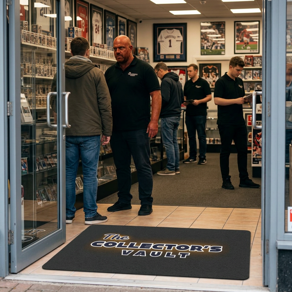 Collector's Vault Doormat — Personalized Home Entry Mat for Collectors