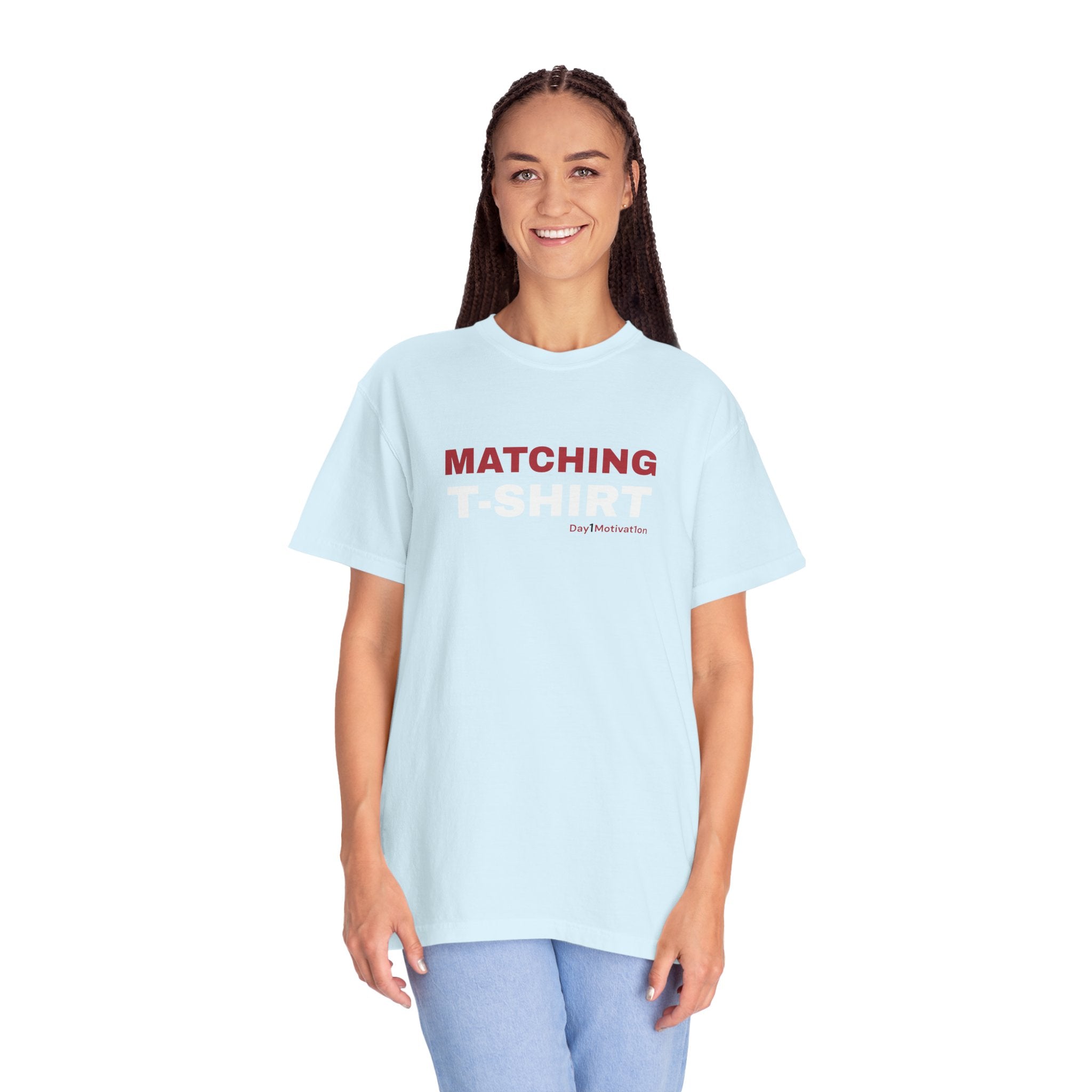 "Matching T-Shirt" | Unisex Graphic Tee with Chicago Red and White Text