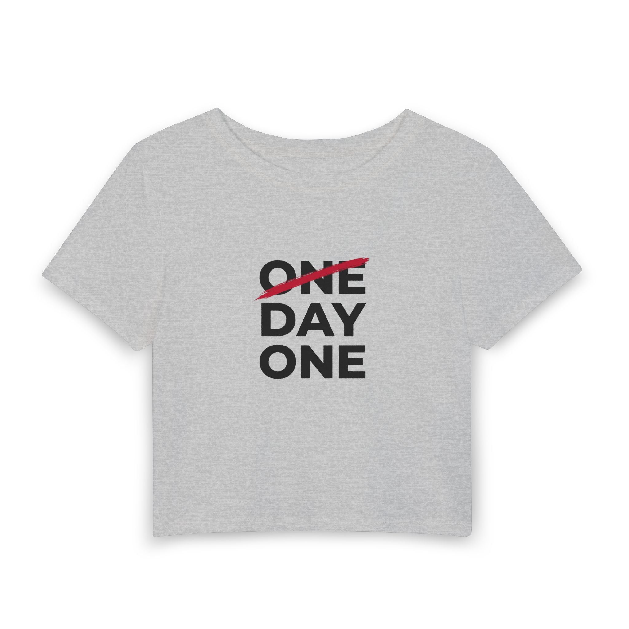 "Day One" Women's Crop Tee