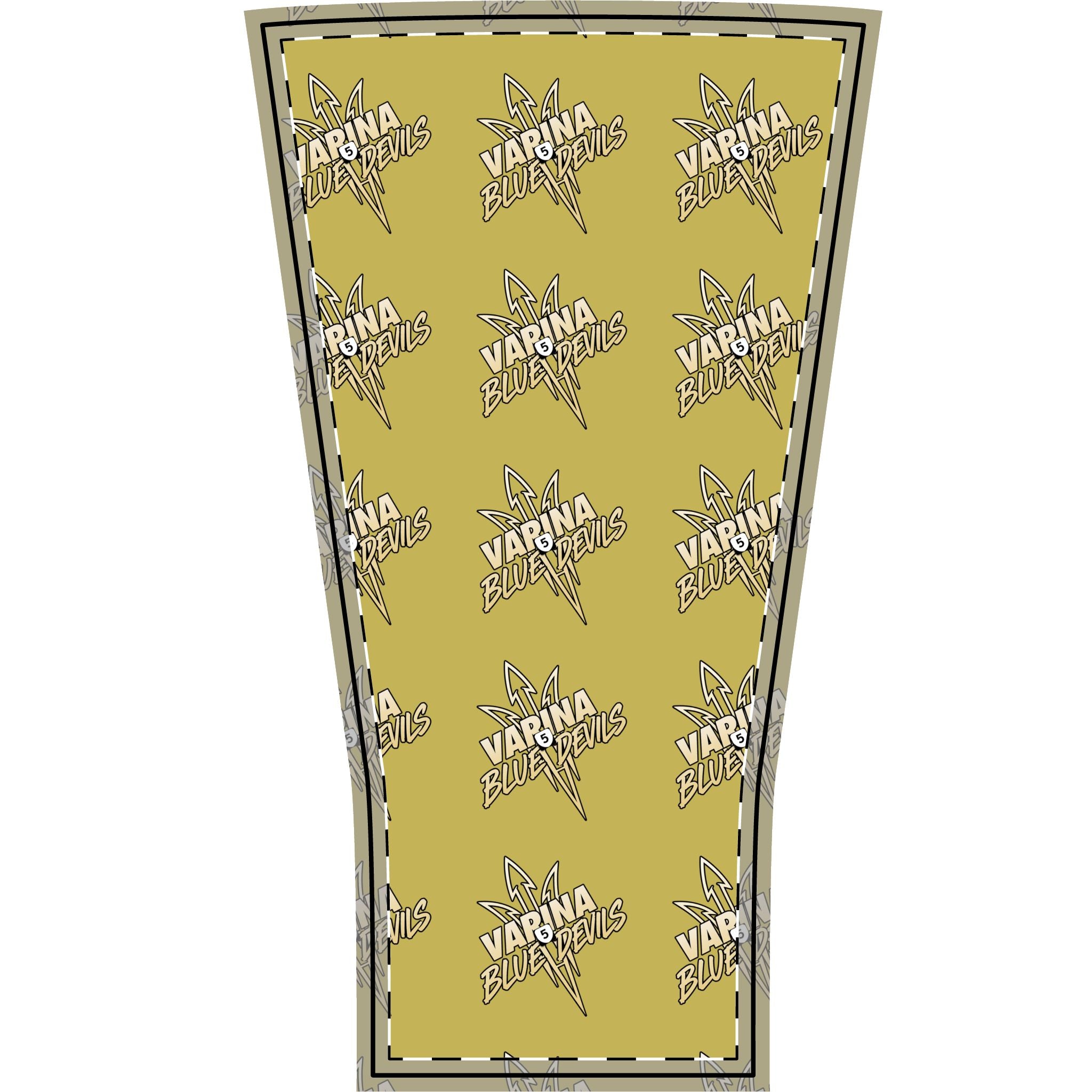 Varina Blue Devils Arm Sleeve — Gold Sports Compression Sleeve