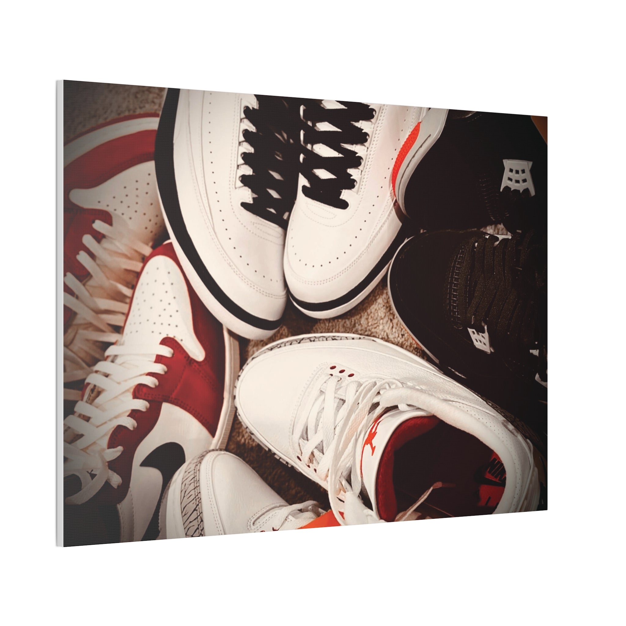 Sneaker Canvas Wall Art - Stretched 0.75" Shoe Print
