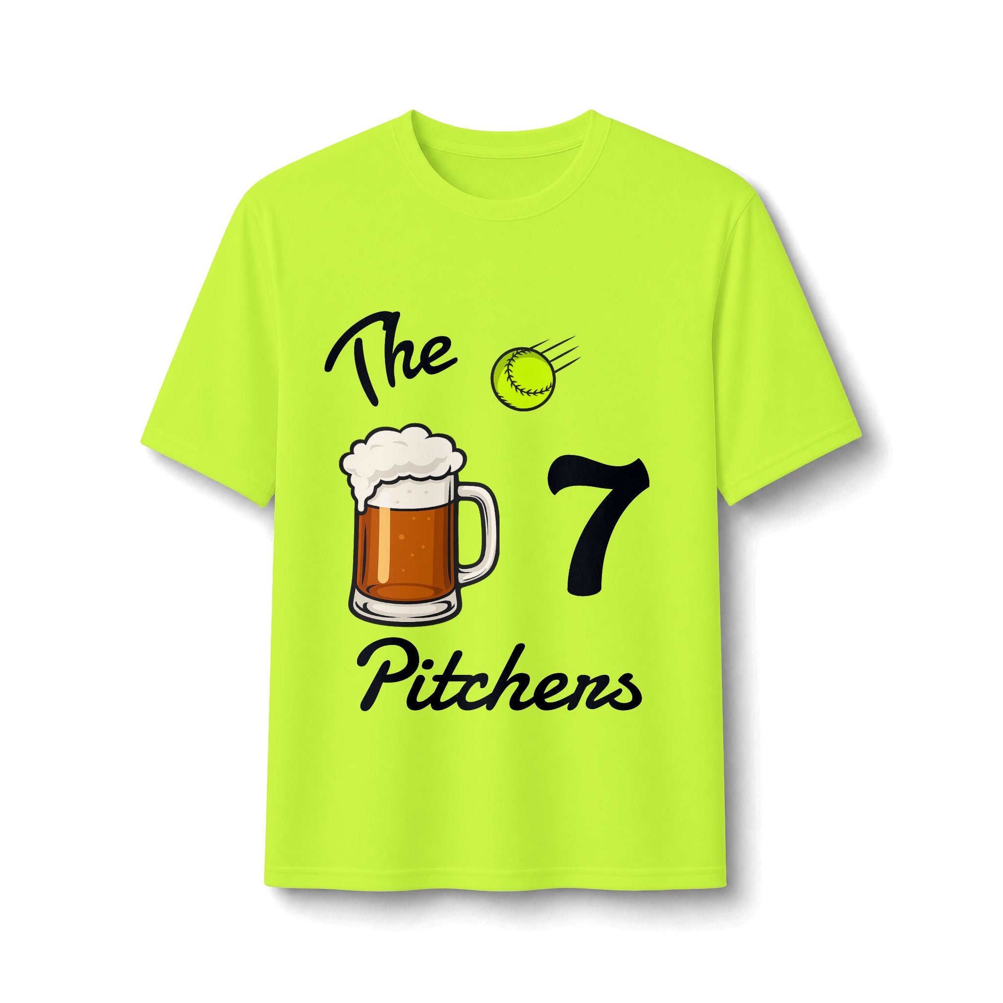 "The Pitchers" Personalized Jersey Shirt — Beer & Baseball Performance Tee