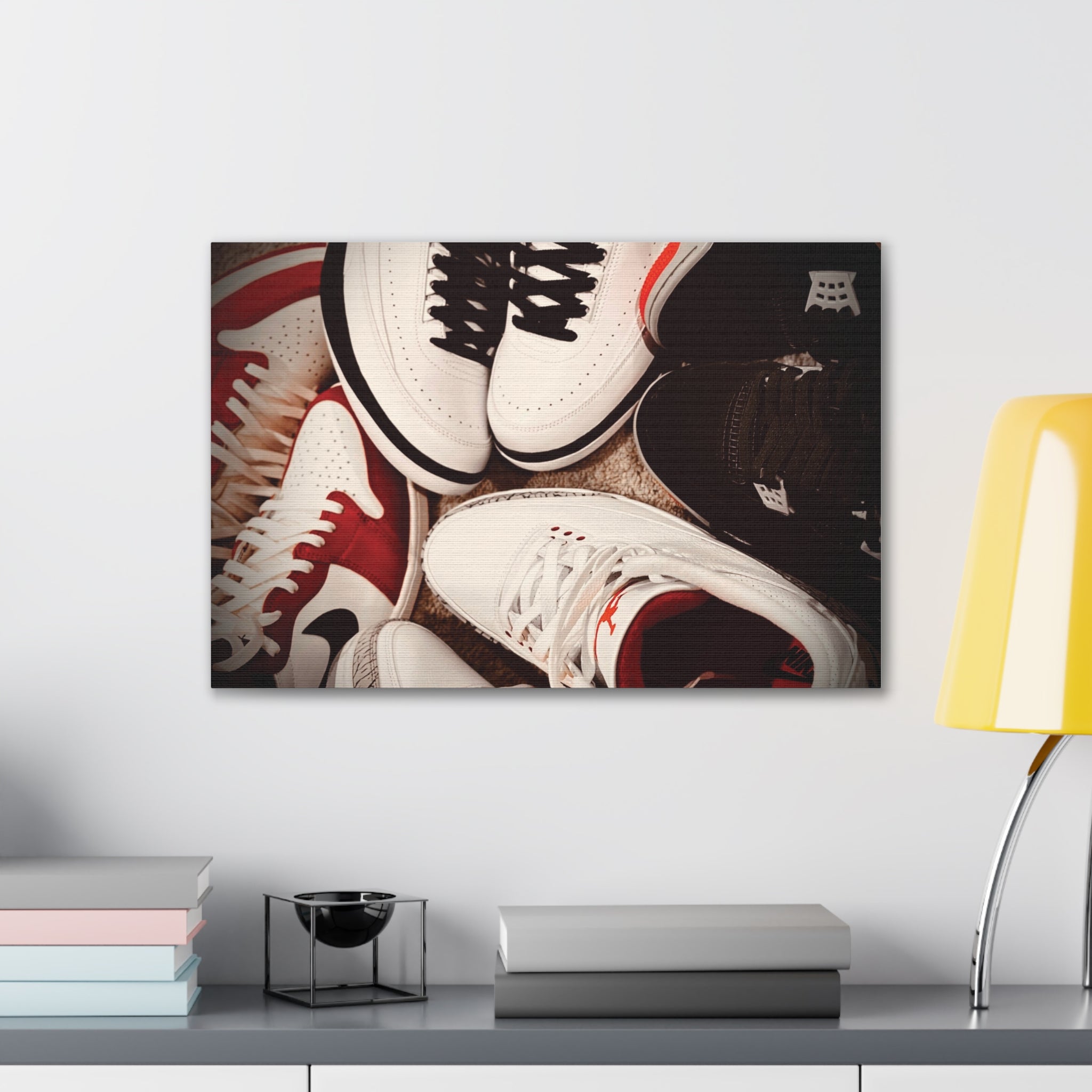 Sneaker Canvas Wall Art - Stretched 0.75" Shoe Print