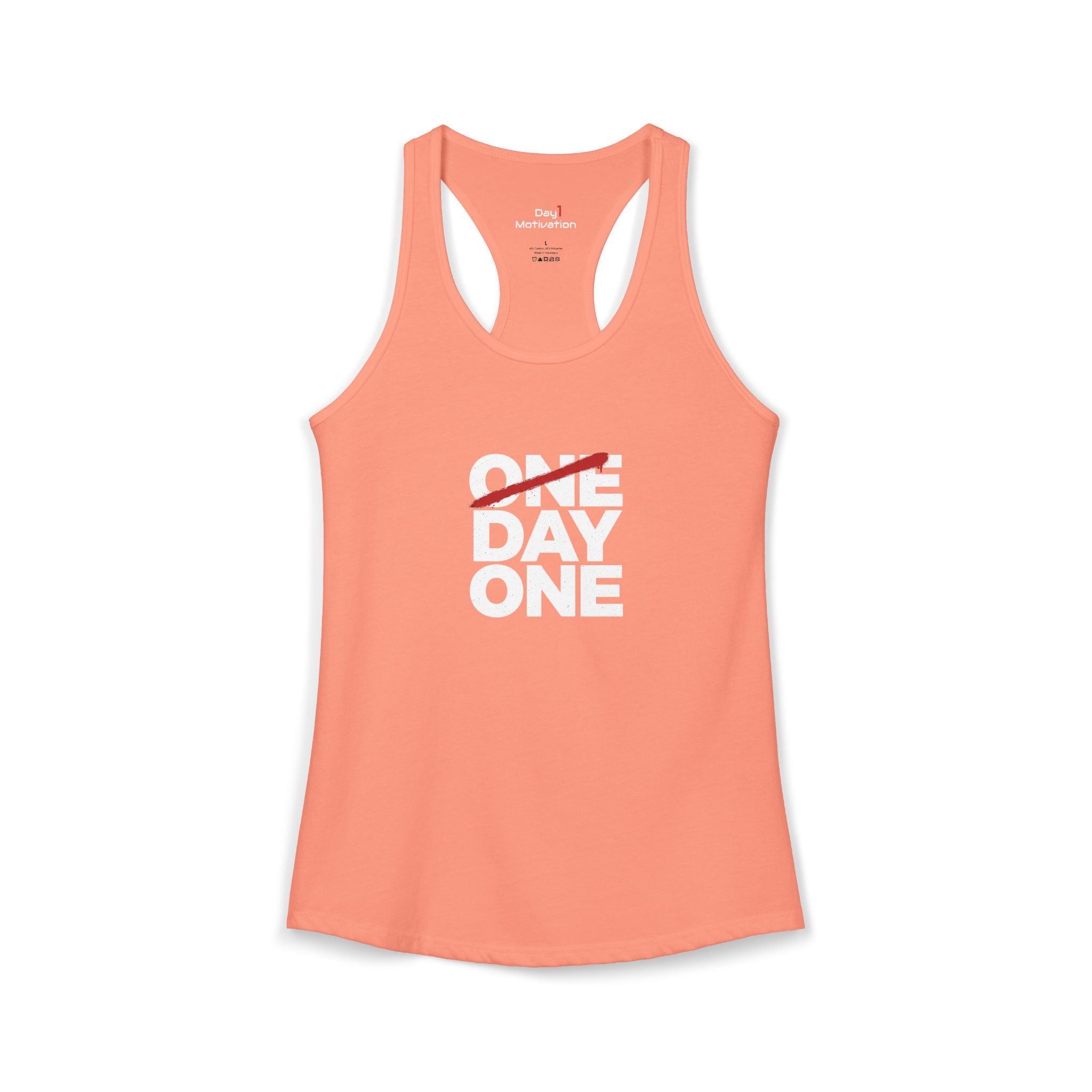 "Day One" - Women's Ideal Racerback Tank