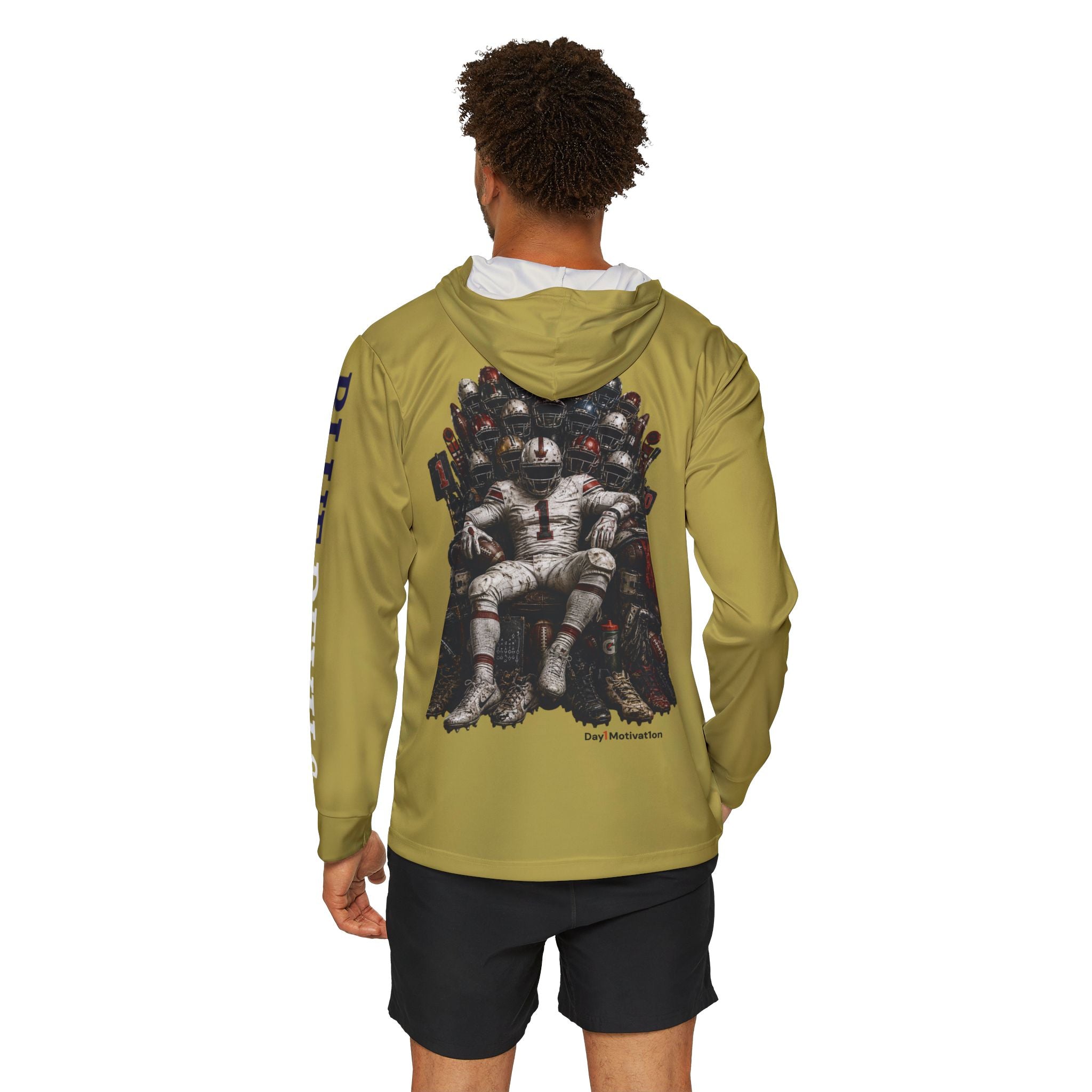 Varina Route 5 Football Warmup Hoodie (AOP) - Vegas Gold