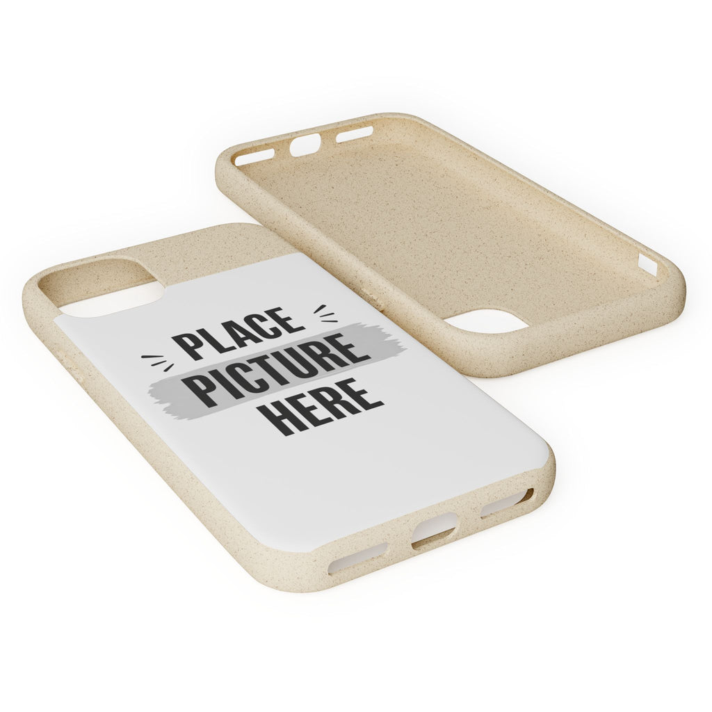 Biodegradable Phone Case — Eco-Friendly Customizable "Place Picture Here" Design