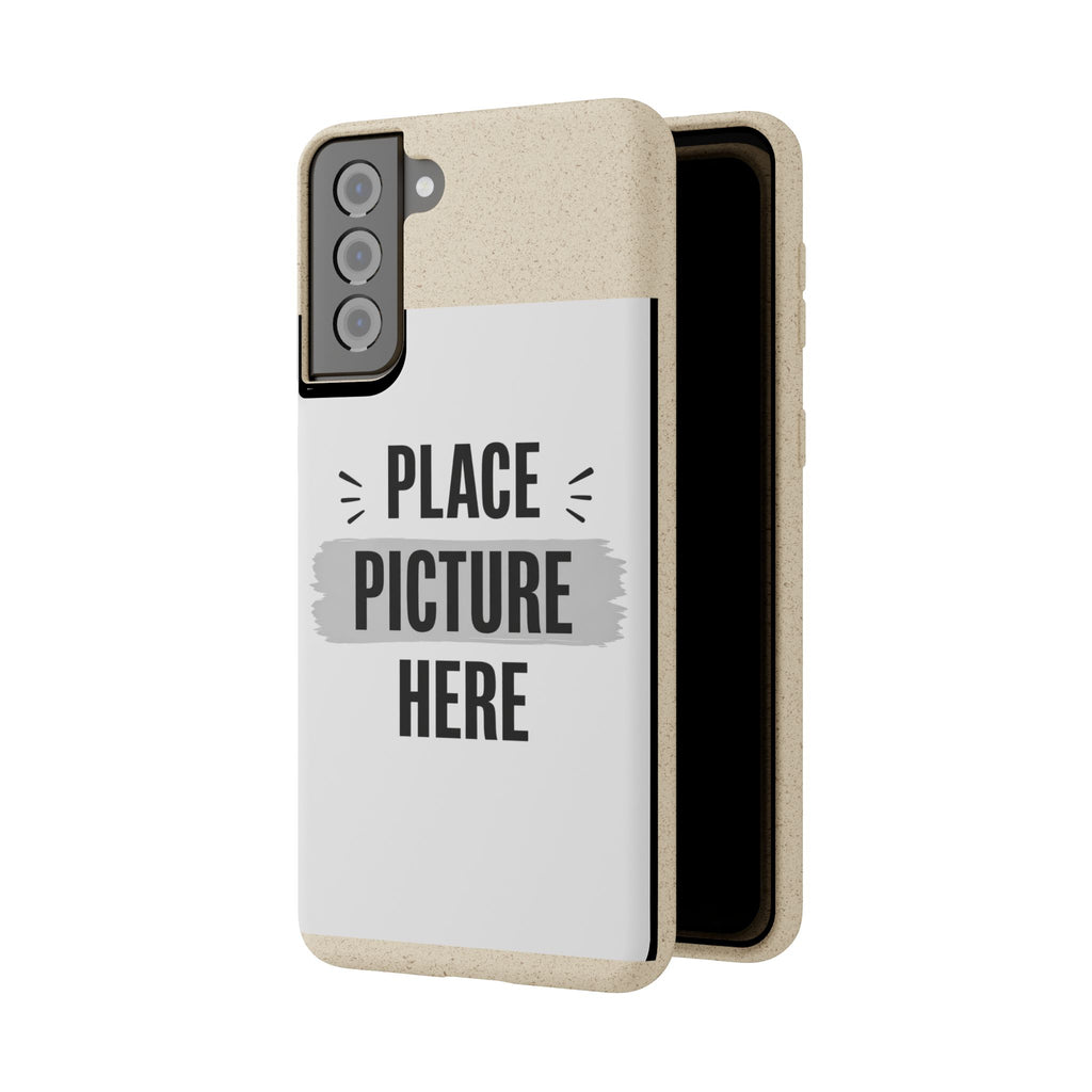 Biodegradable Phone Case — Eco-Friendly Customizable "Place Picture Here" Design