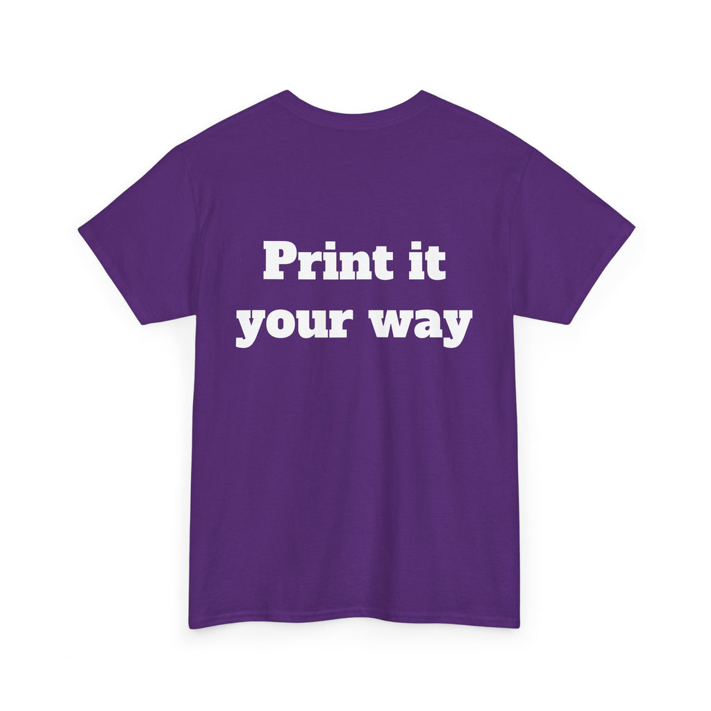 Personalized Graphic Tee for School, Team & Club — "Designed by You" Unisex T-Shirt