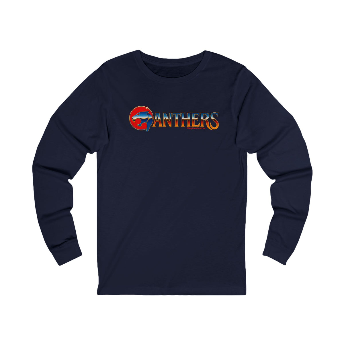 Panther Logo Long Sleeve Tee — Vintage Sport Team Shirt