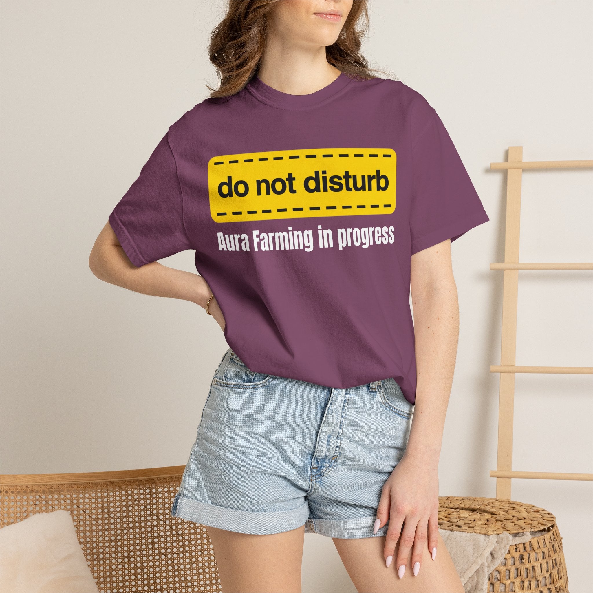 Do Not Disturb T-Shirt  "Aura Farming in Progress" —Funny Spiritual Tee