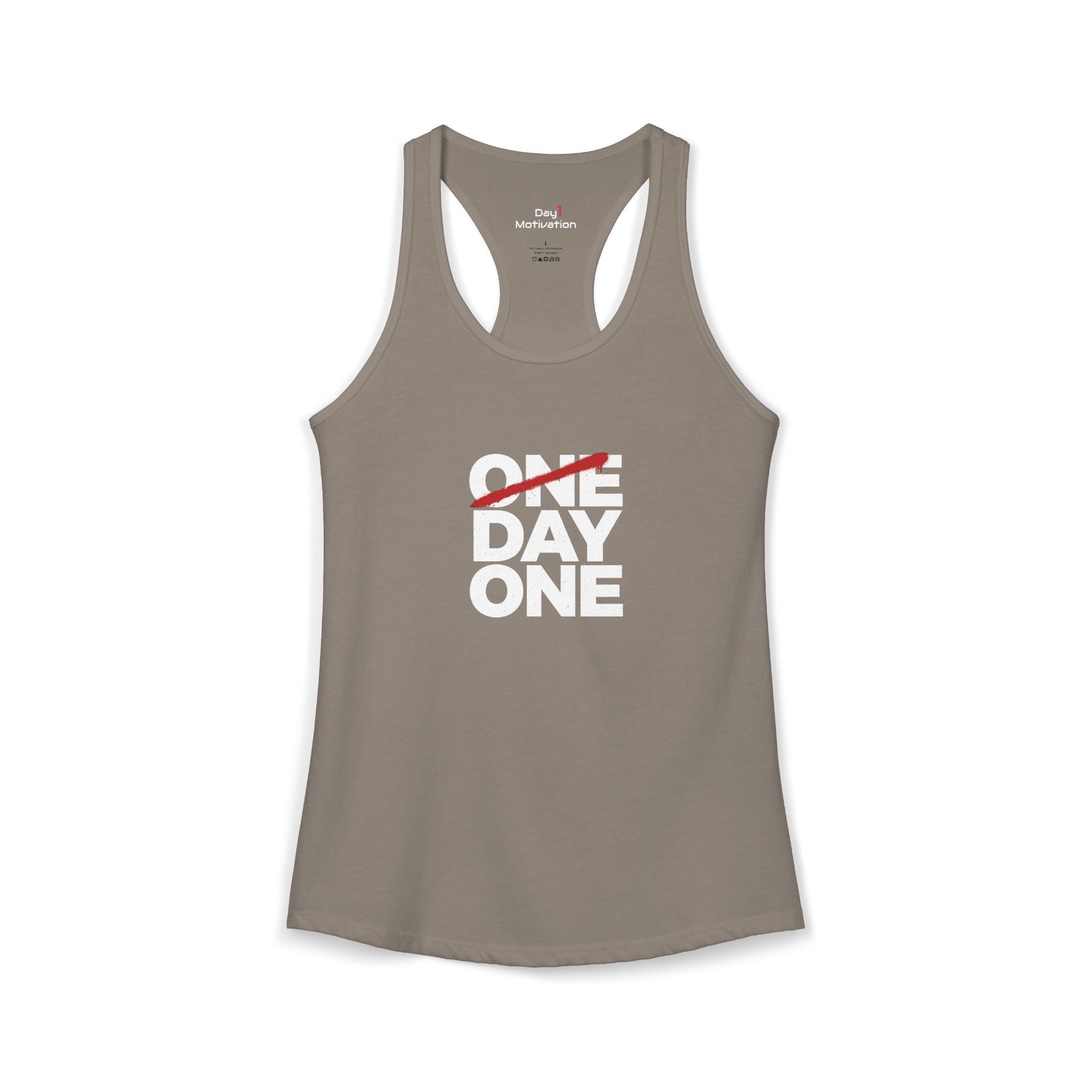 "Day One" - Women's Ideal Racerback Tank