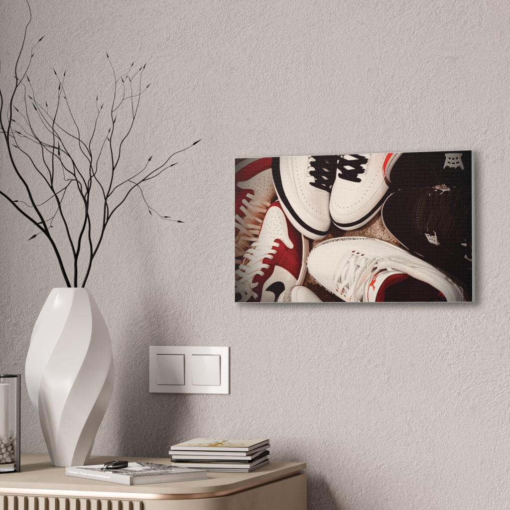 Sneaker Canvas Wall Art - Stretched 0.75" Shoe Print