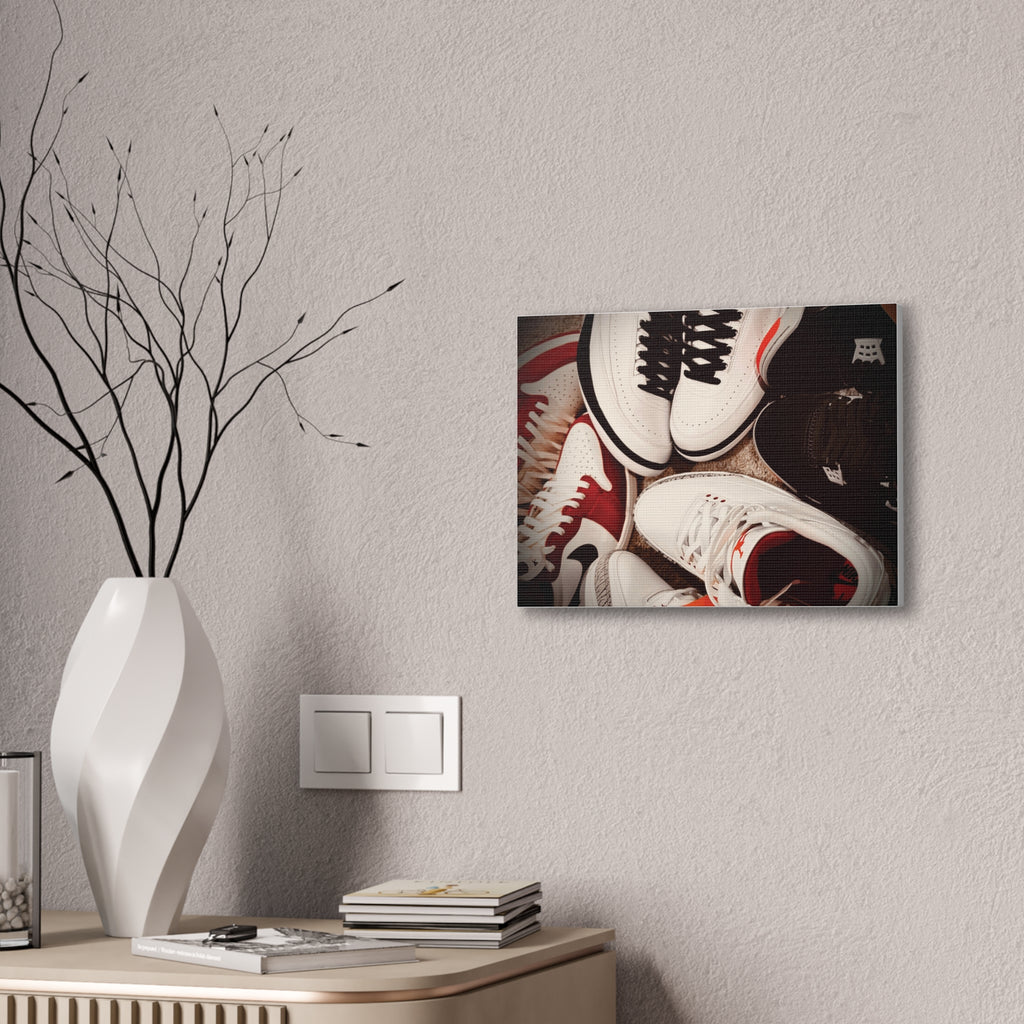 Sneaker Canvas Wall Art - Stretched 0.75" Shoe Print