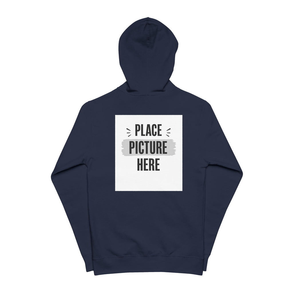 "Designed by You"  — Zip-Up Hoodie Graphic Fleece Zip Hoodie
