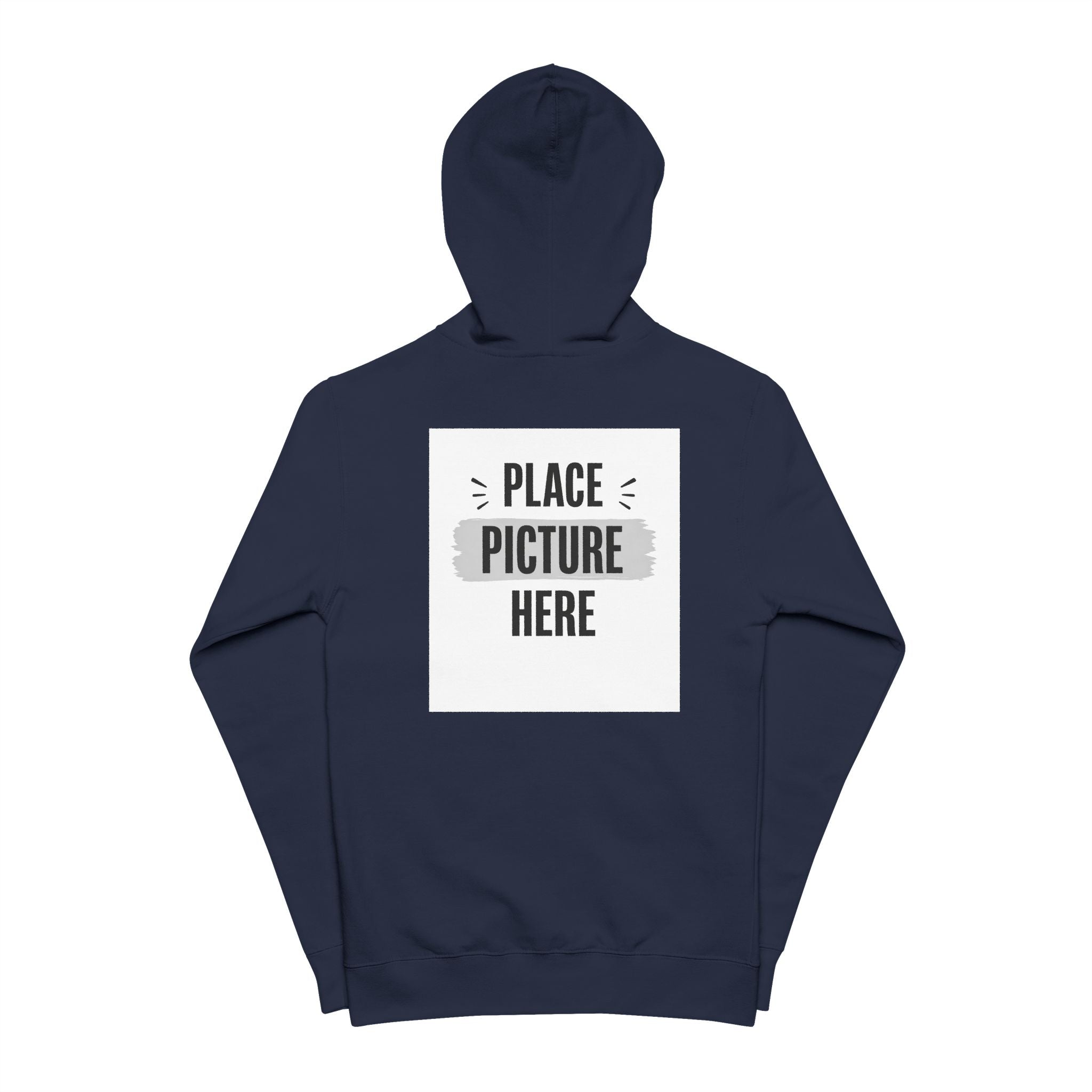"Designed by You"  — Zip-Up Hoodie Graphic Fleece Zip Hoodie