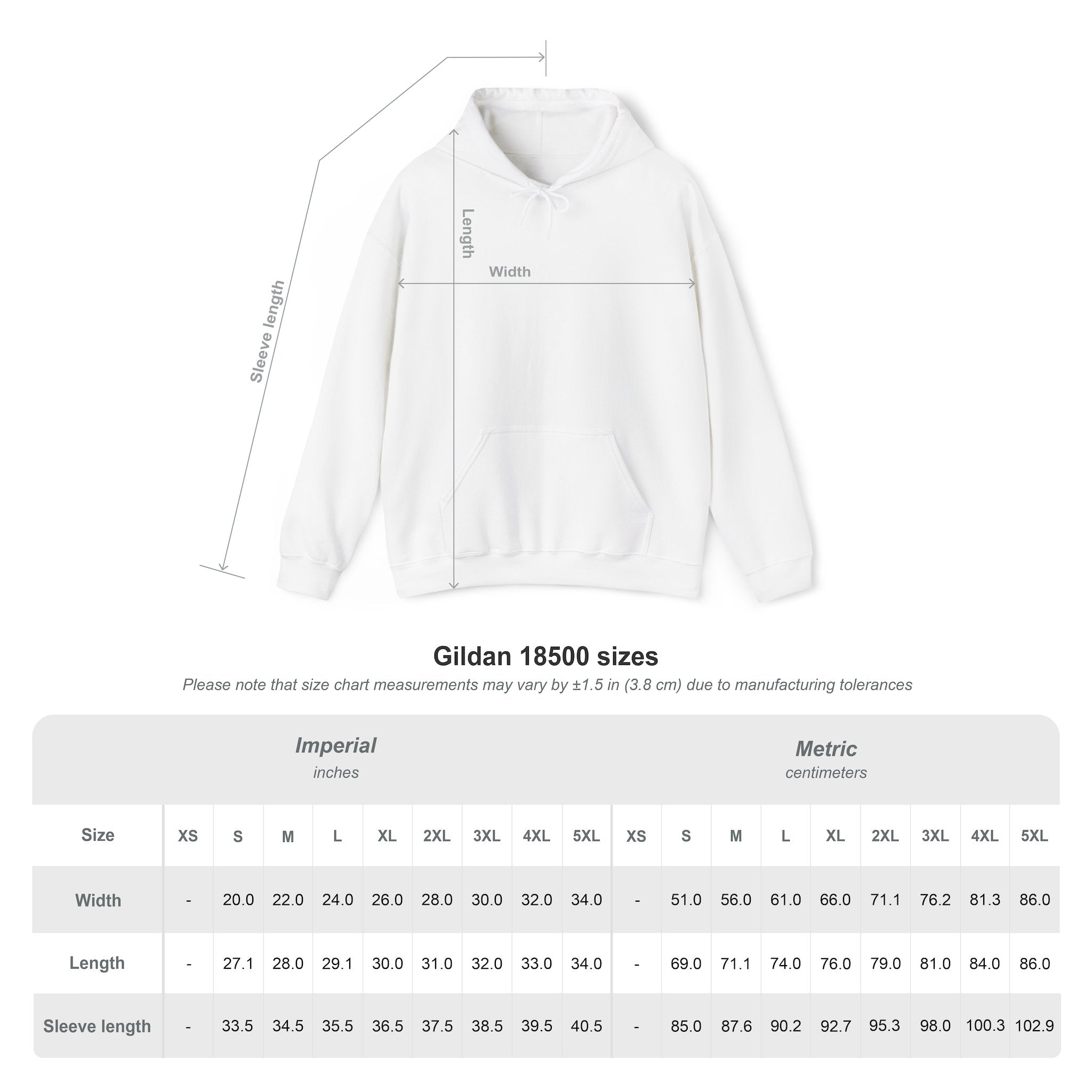 "Designed by You" —  Adult Unisex Hoodie Front & "Place Picture Here" Back