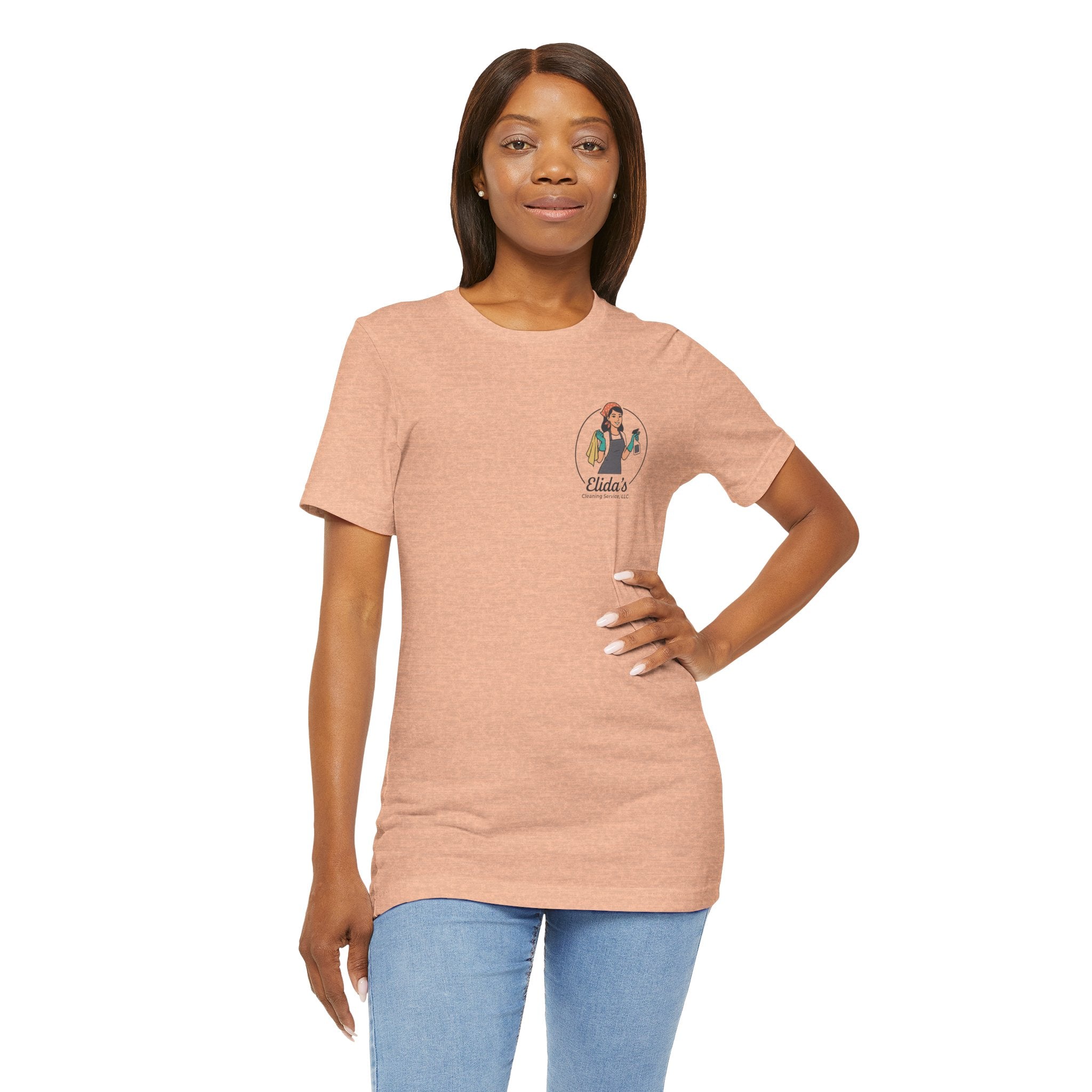 Elida's Cleaning Service Logo Tee — Staff Uniform T-Shirt
