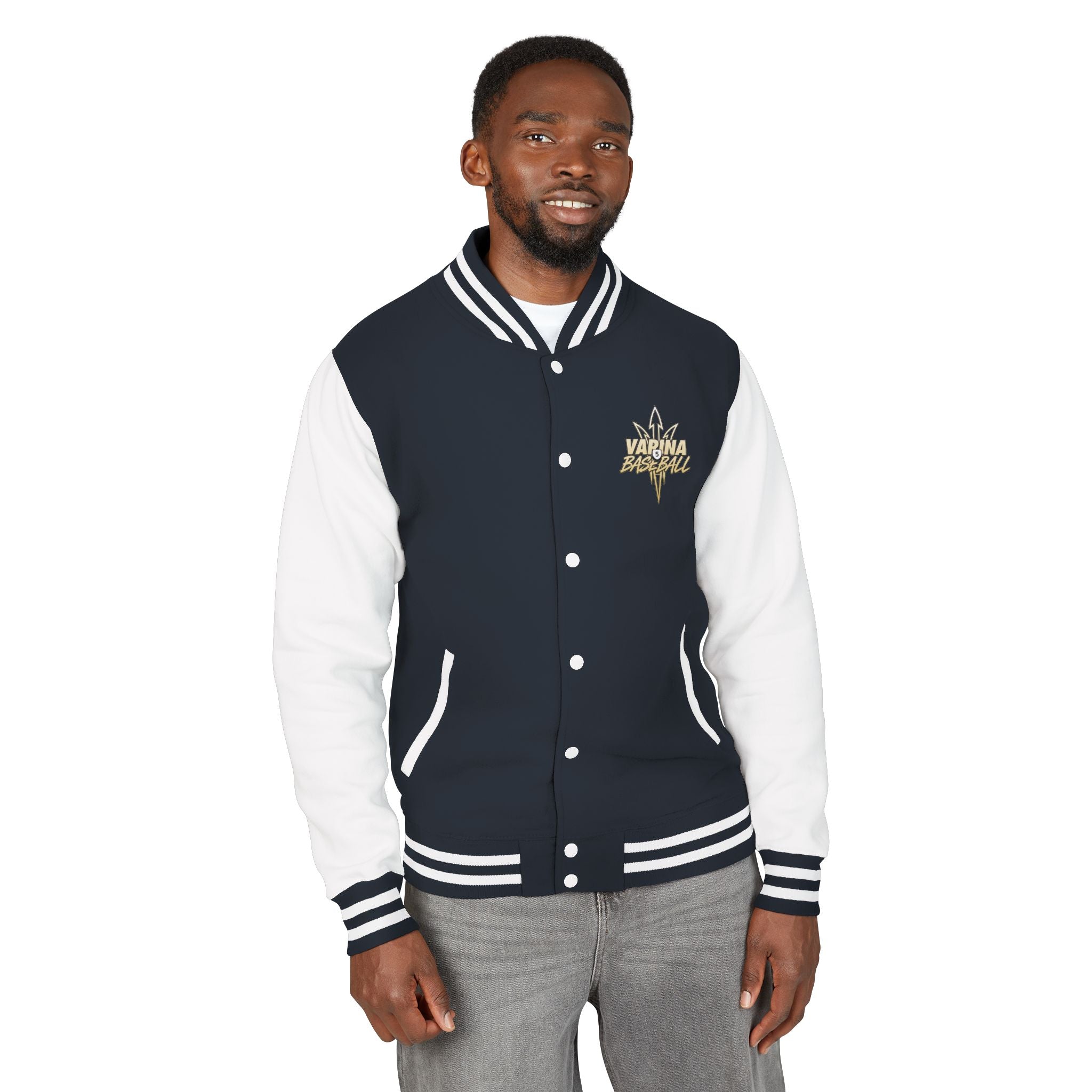 Varina Blue Devils Letterman Jacket — Personalized with name on back