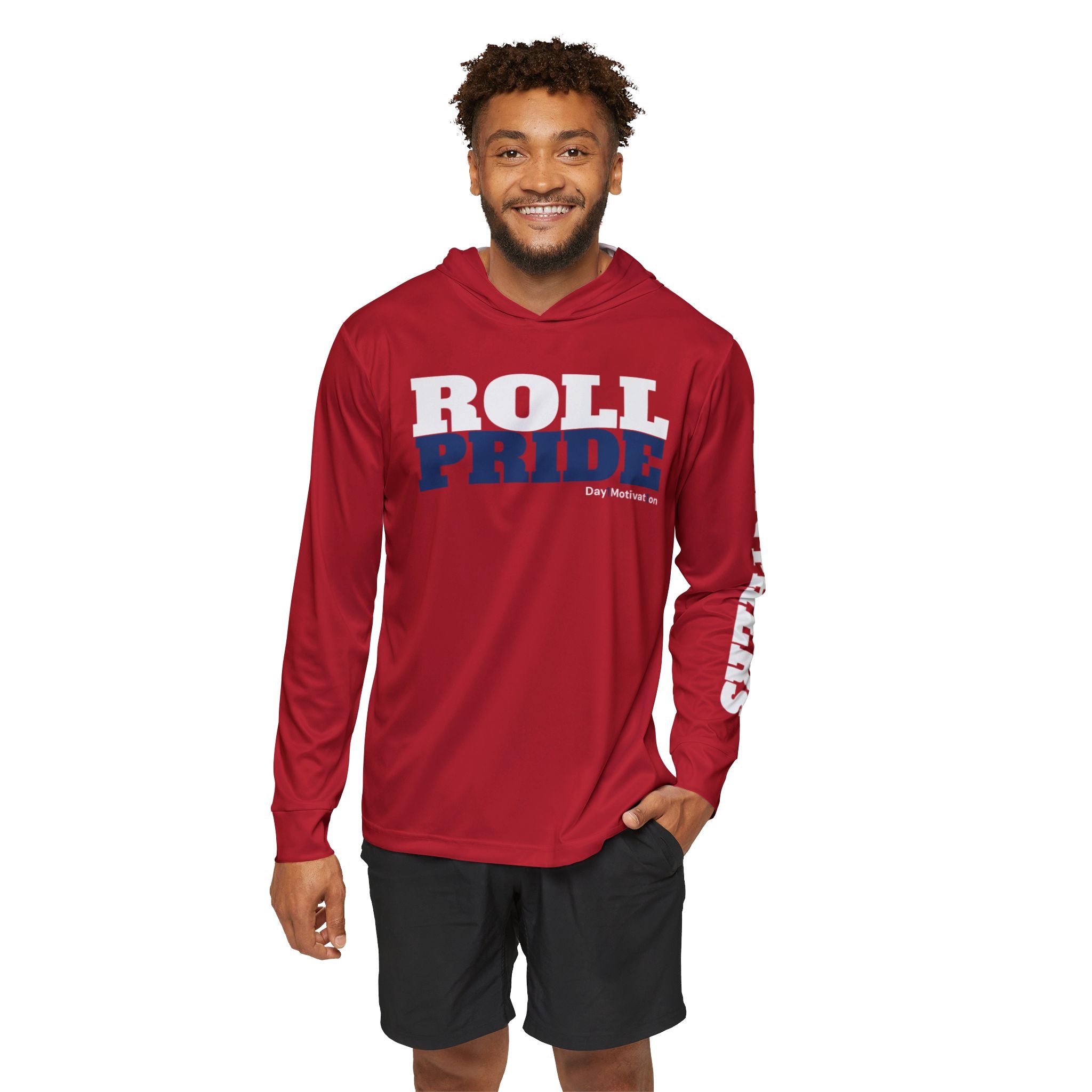Panther Pride Football Warmup Hoodie (AOP) - Red