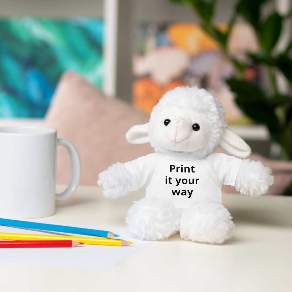 Custom T-Shirt Stuffed Animal  — Personalized with 'Print it your way' Tee