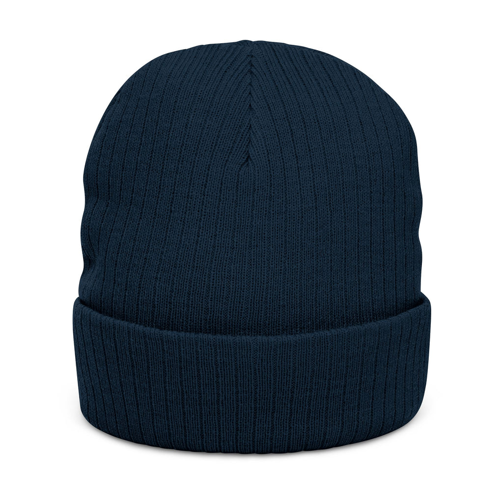 Custom Embroidered Patch Winter Hat — "Designed by You"  Ribbed Knit Beanie