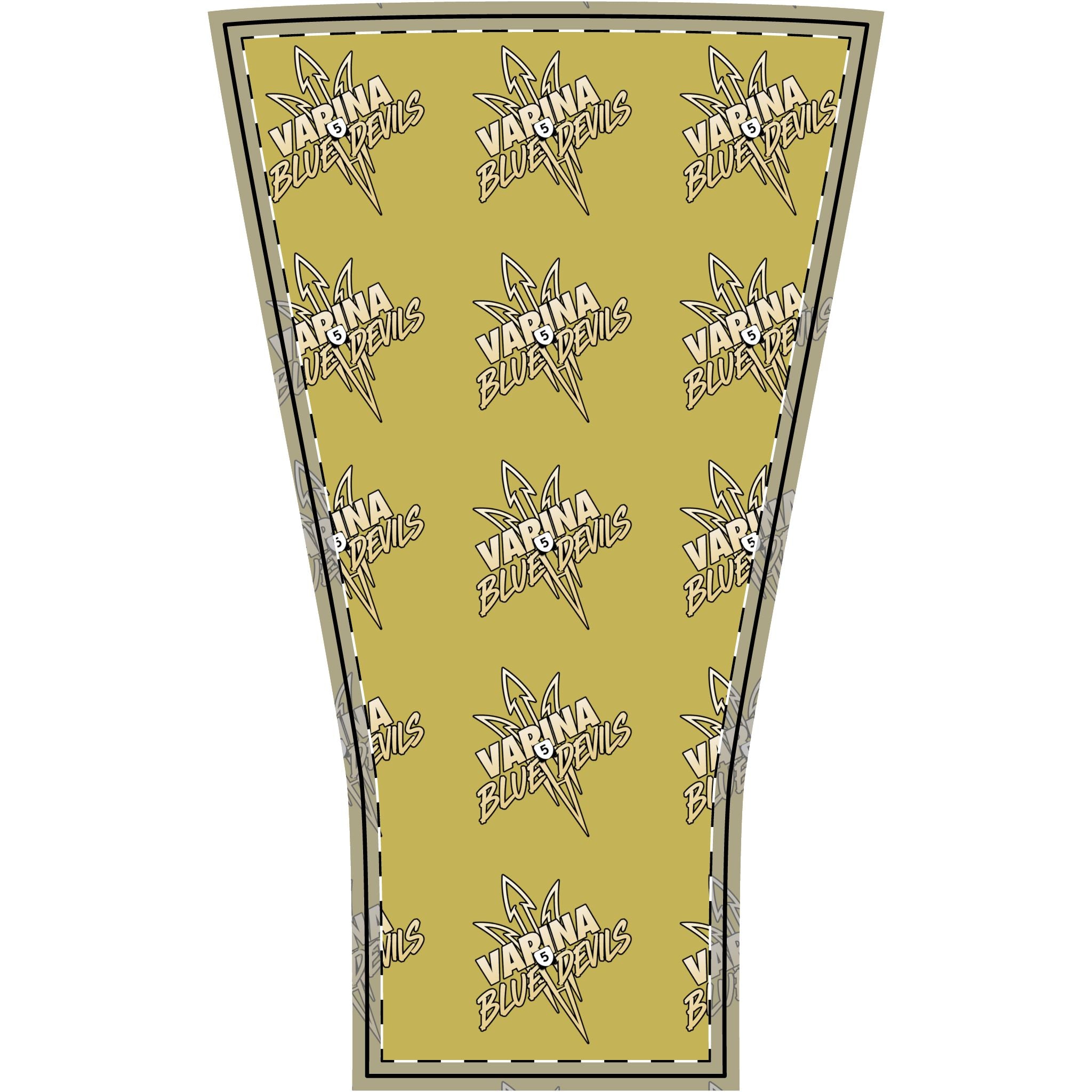 Varina Blue Devils Arm Sleeve — Gold Sports Compression Sleeve