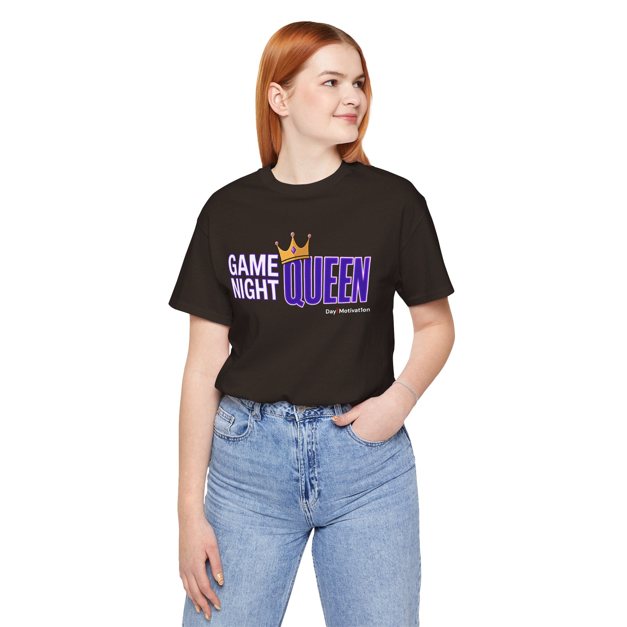 Game Night Queen T-Shirt — Graphic Tee for Game Nights & Parties