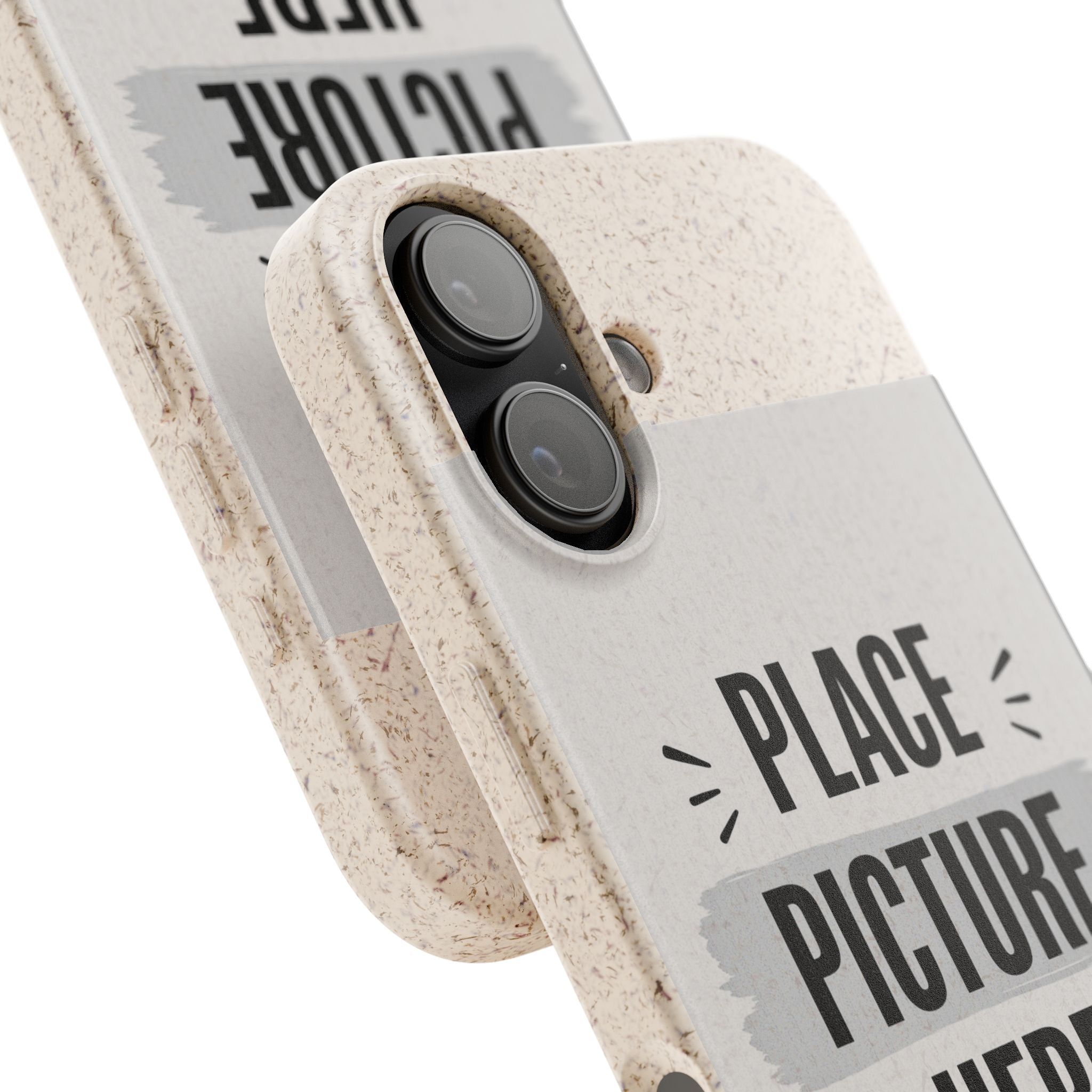Biodegradable Phone Case — Eco-Friendly Customizable "Place Picture Here" Design