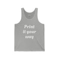 Custom Minimal Workout & Daily Grind Tee(text)  — "Designed by You" Tank Top