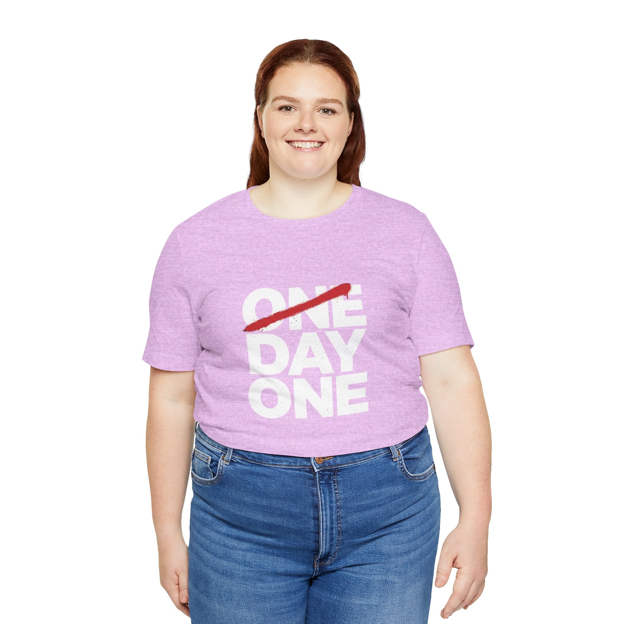 “Day One” Unisex Tee - White Text