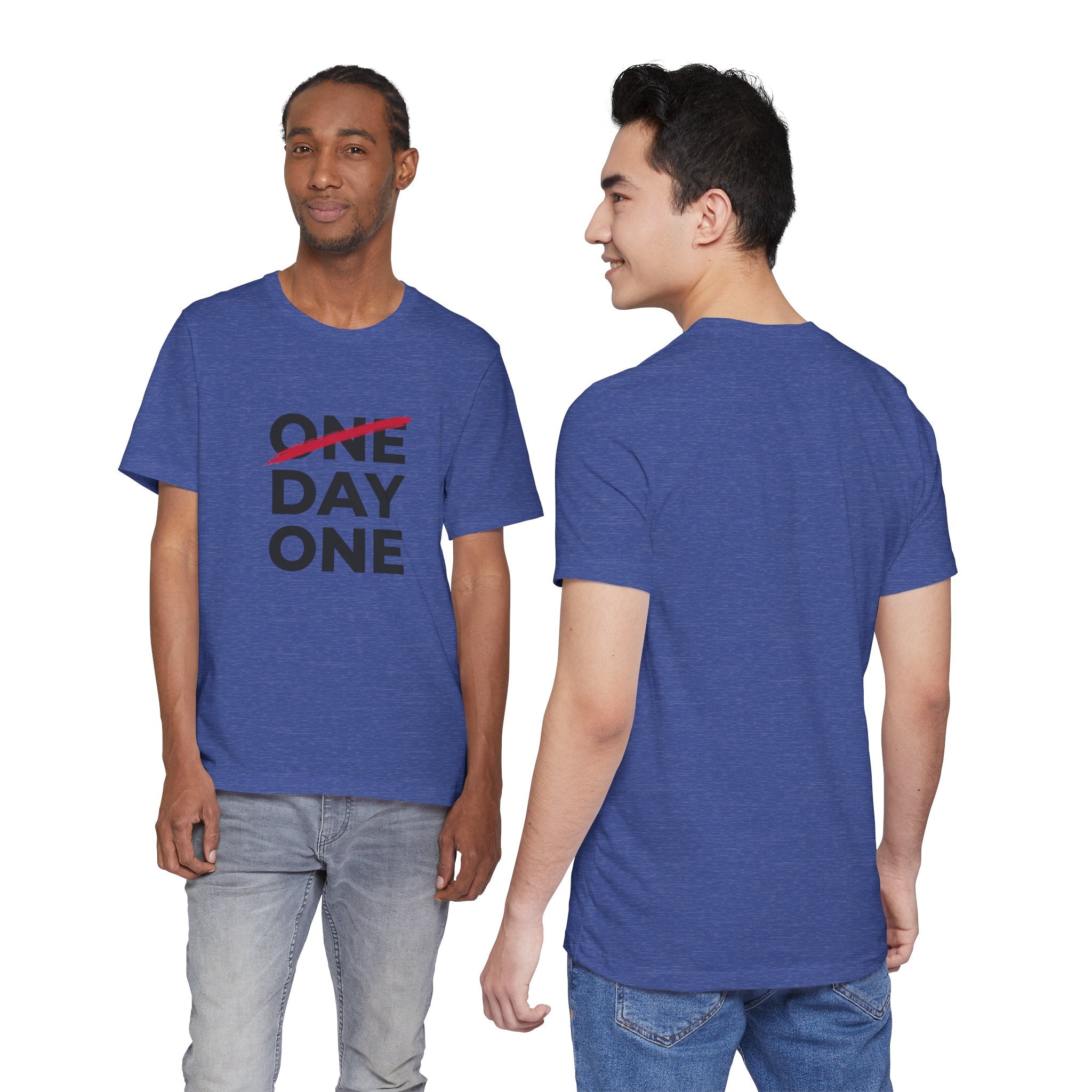 “Day One” Unisex Tee - Black Text