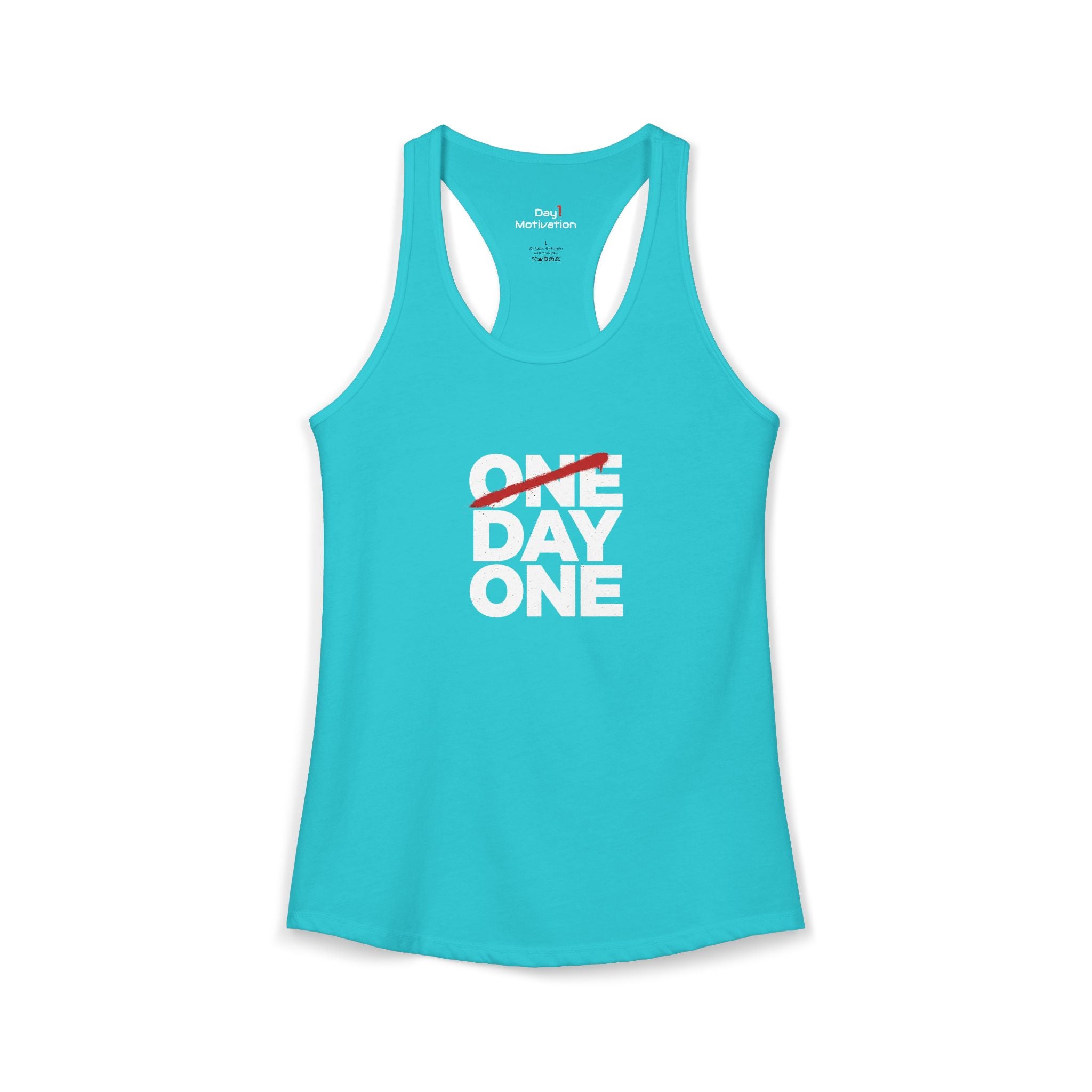 "Day One" - Women's Ideal Racerback Tank