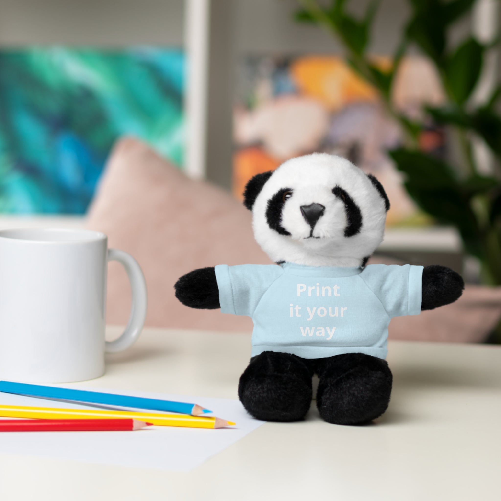 Custom T-Shirt Stuffed Animal  — Personalized with 'Print it your way' Tee