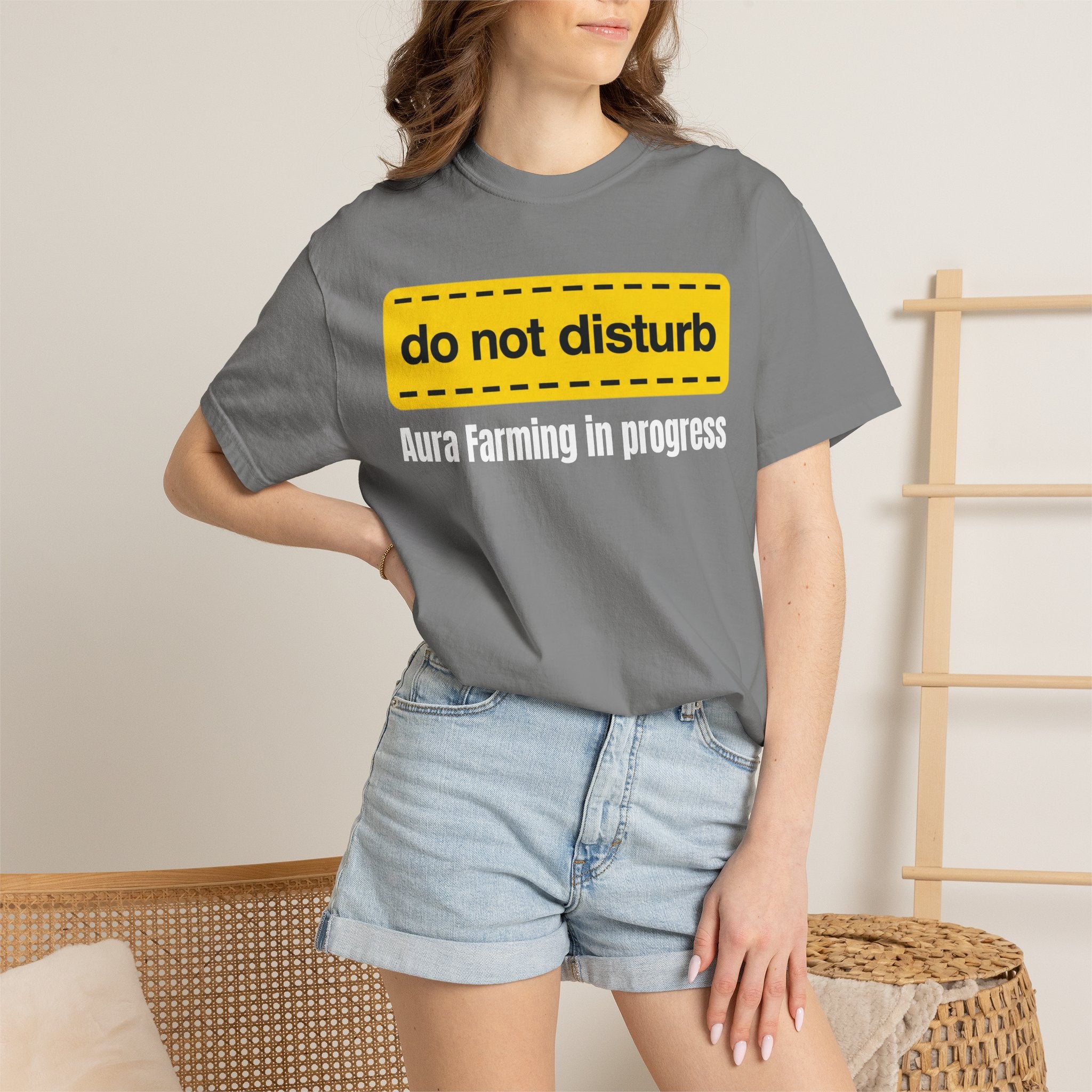 Do Not Disturb T-Shirt  "Aura Farming in Progress" —Funny Spiritual Tee