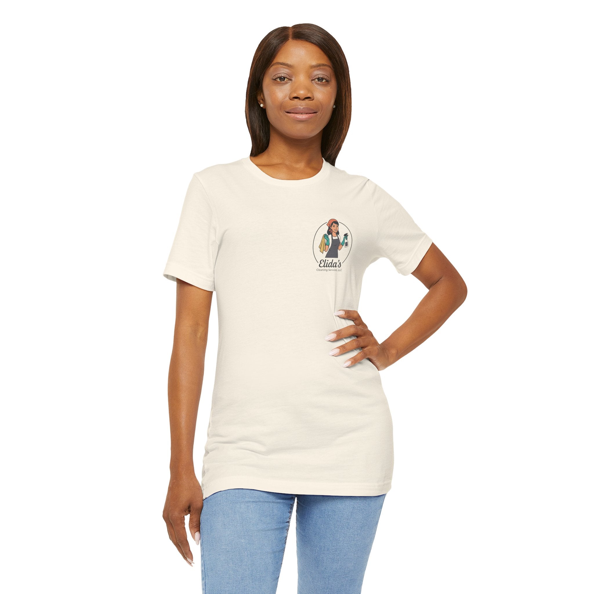 Elida's Cleaning Service Logo Tee — Staff Uniform T-Shirt