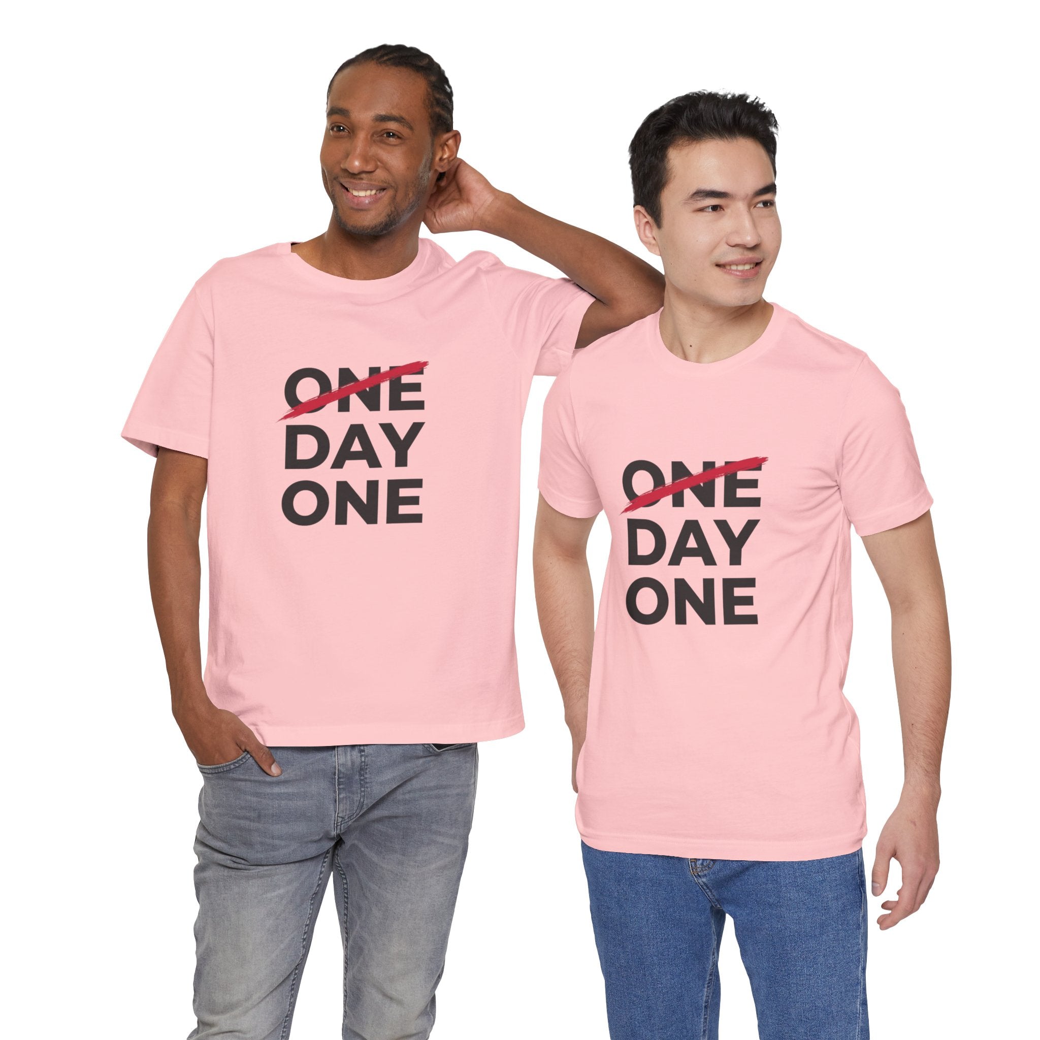 “Day One” Unisex Tee - Black Text