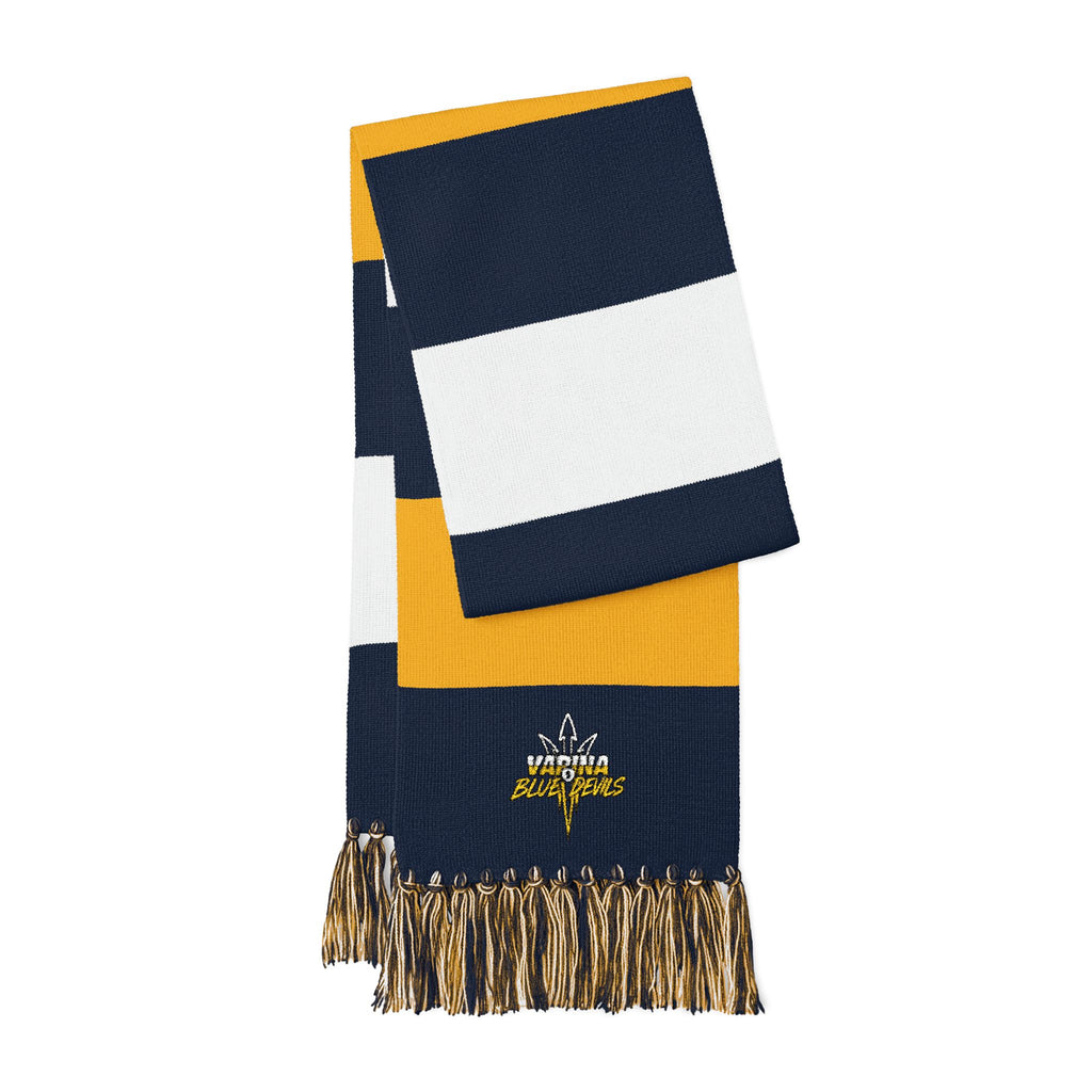 Varina Blue Devils  Striped Game Day Route 5 Scarf