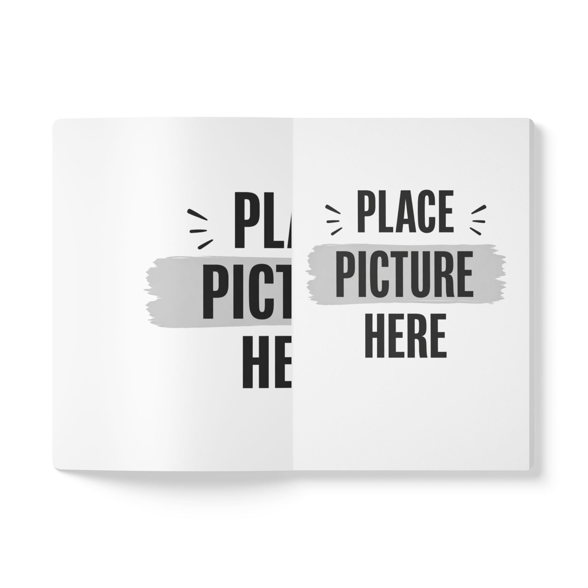 Inspirational Softcover Journal — "Place Picture Here" Minimal Design